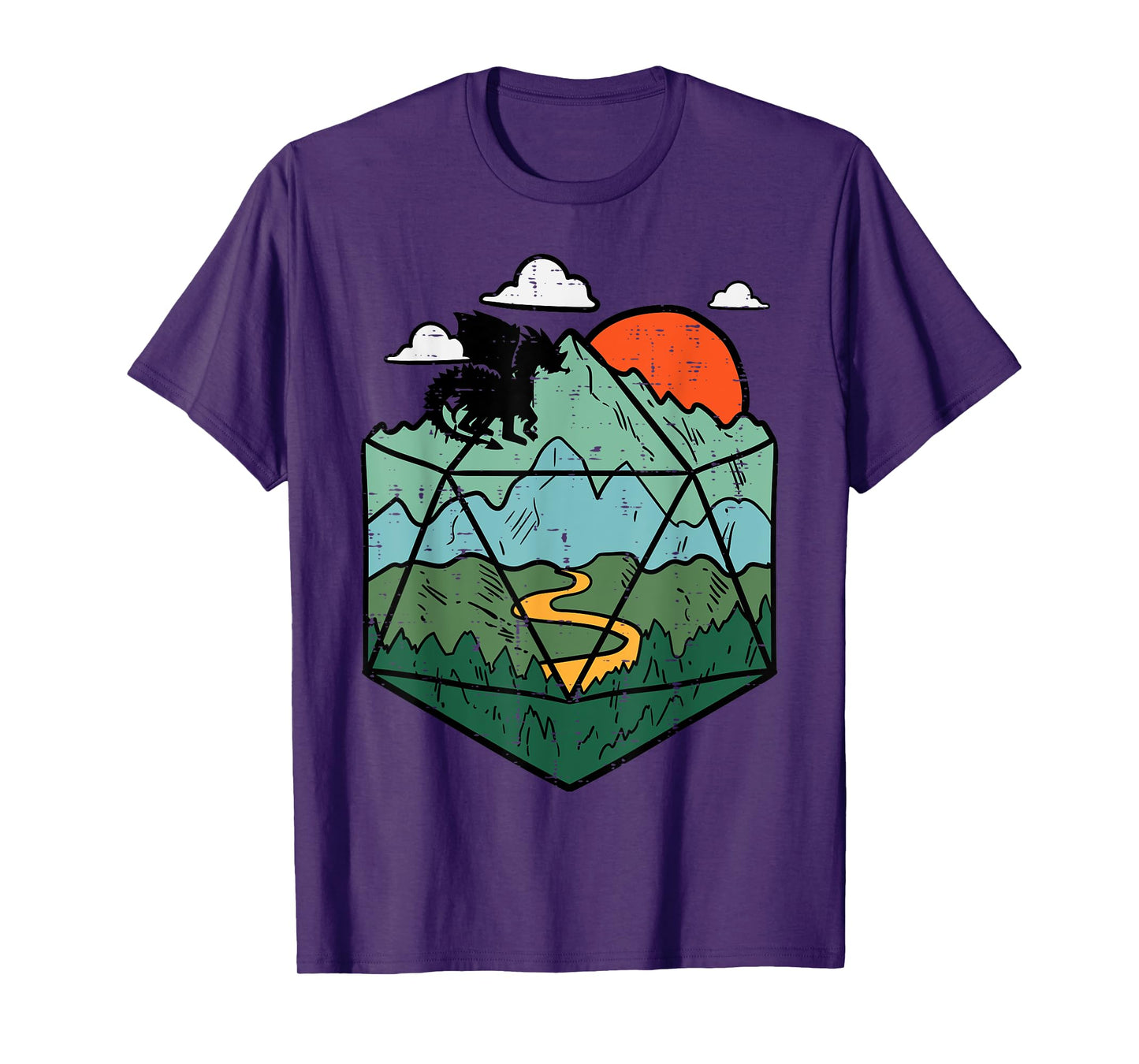 RPG Mountain Gamer Men Boys Kids Youth T-Shirt
