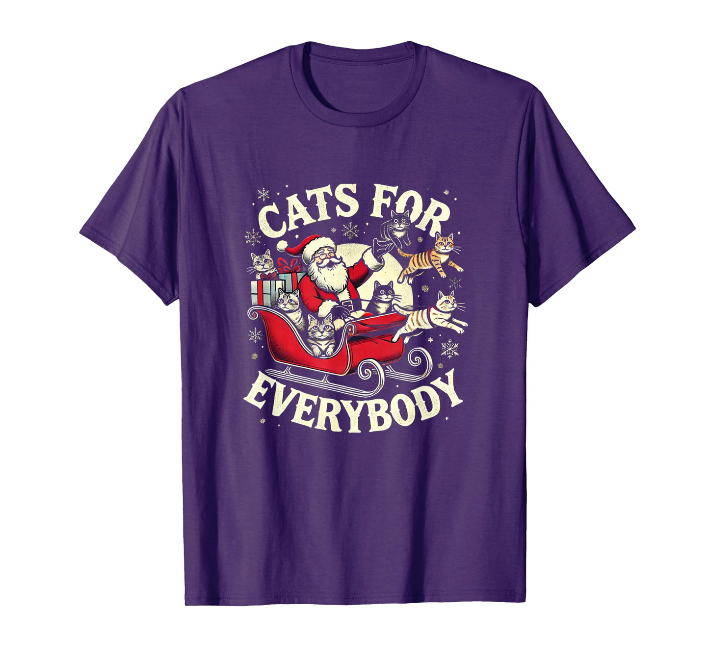 Santa Cat Lover Christmas Cats T-Shirt