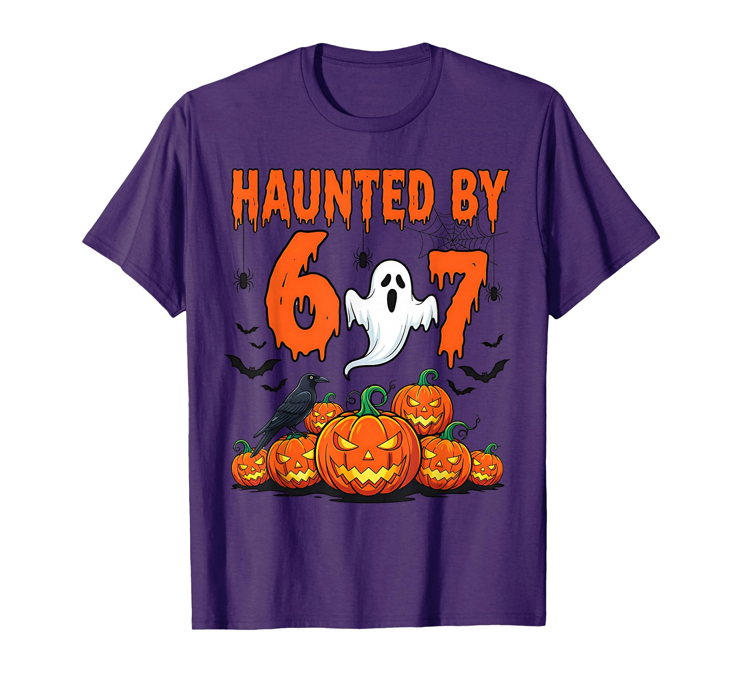 Haunted by 67 Funny Haunted by 6-7 Funny 6 7 Halloween T-Shirt
