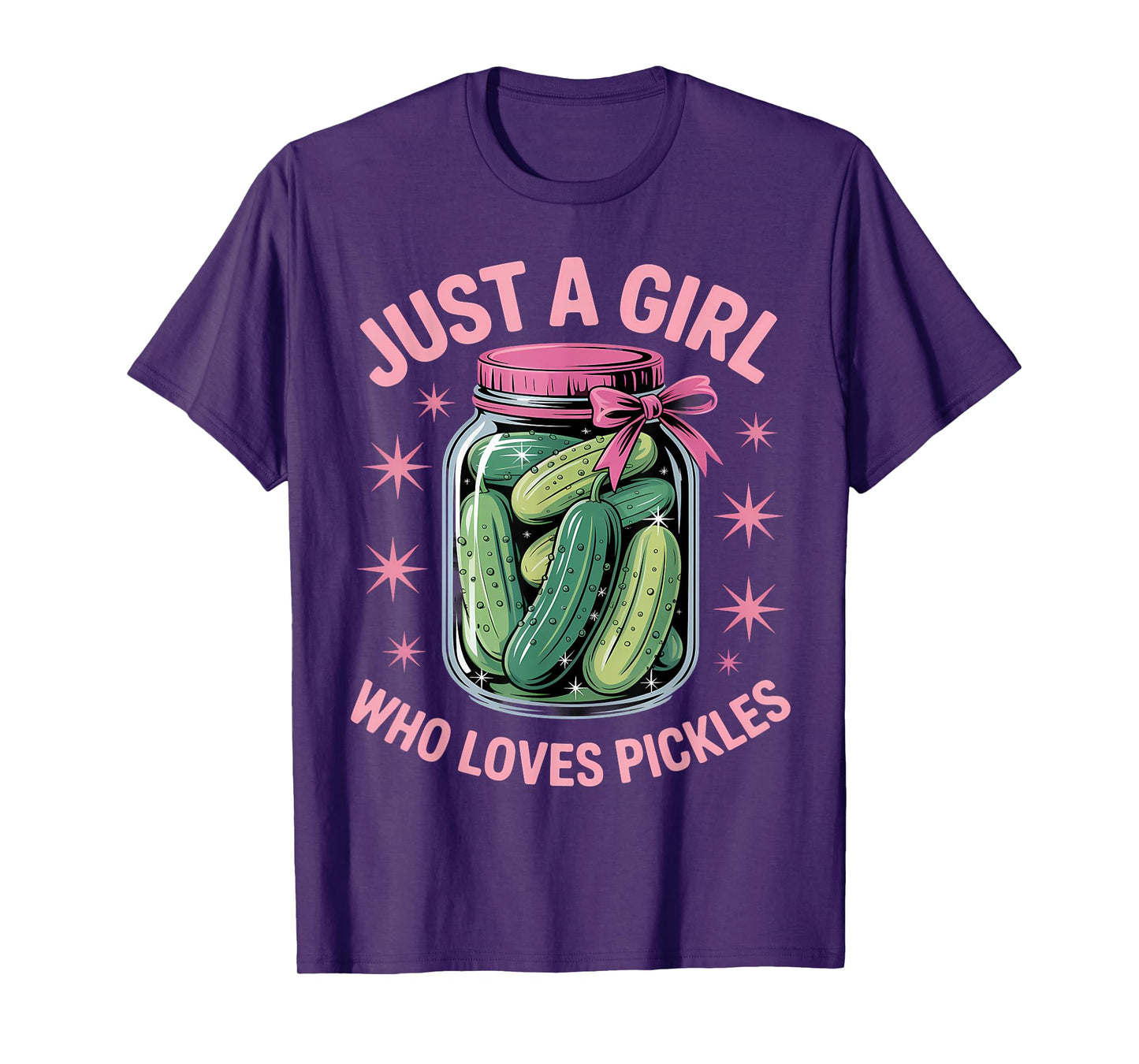 Pickle Dill Pickling Just A Girl Who Loves Pickles T-Shirt
