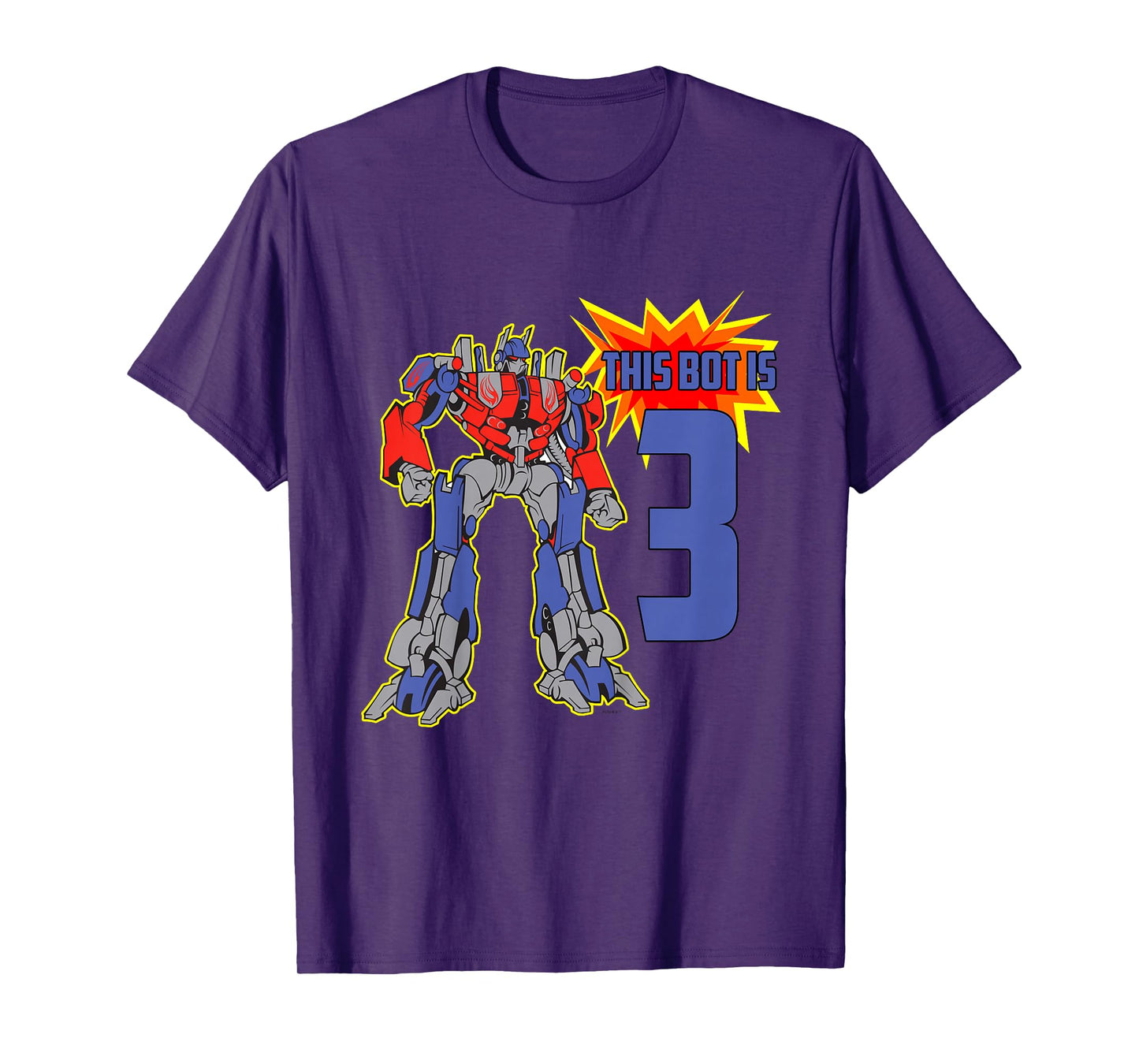 Kids 3rd Birthday Bot Robot T-Shirt for 3 Yr Old Boys Girls T-Shirt