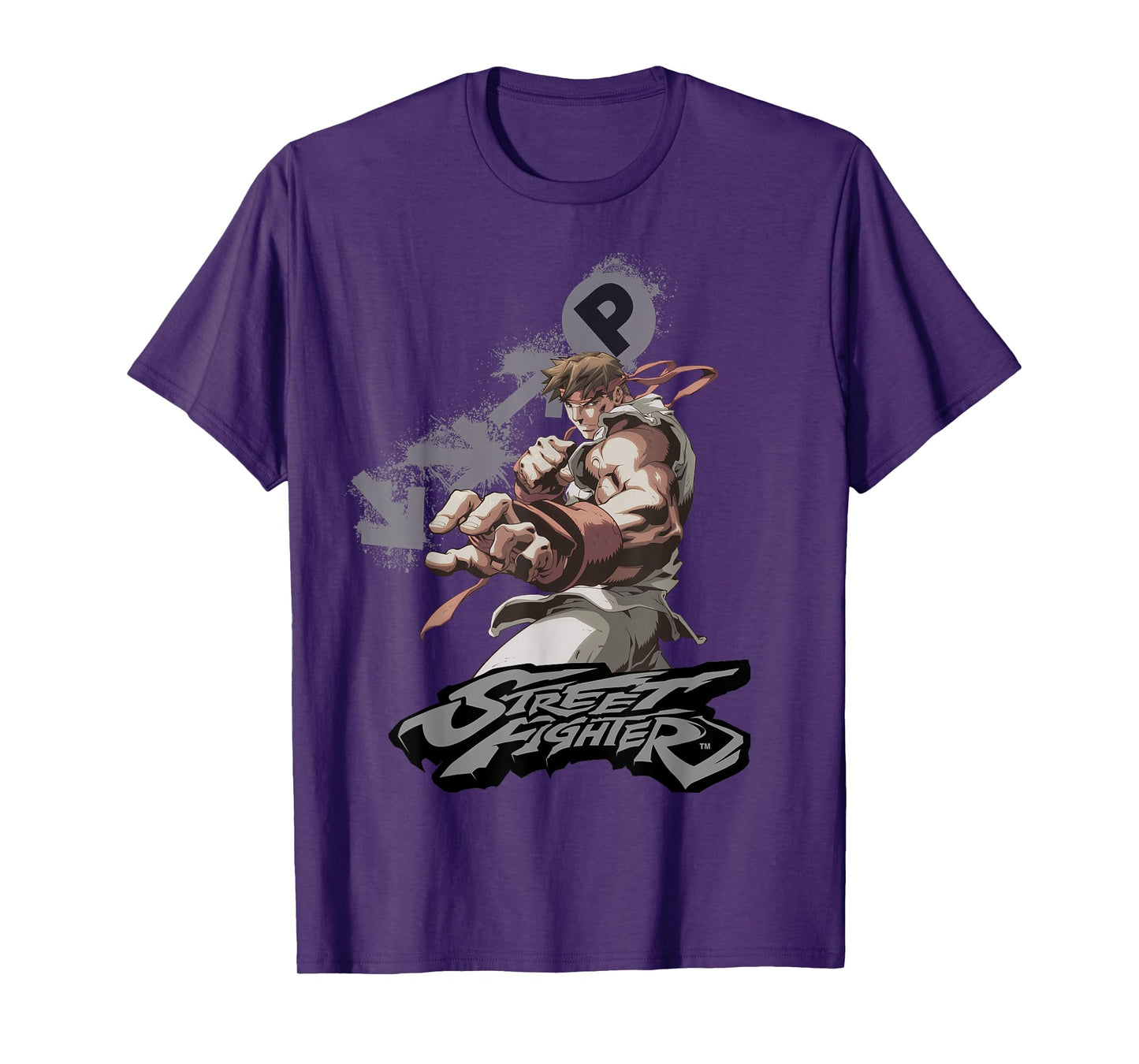 Street Fighter Ryu Portrait Fireball Epic Showdown Gamer T-Shirt