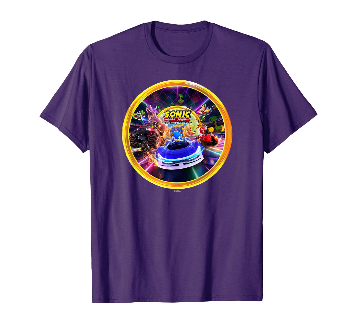 Sonic the Hedgehog Sonic Racing CrossWorlds Key Art T-Shirt