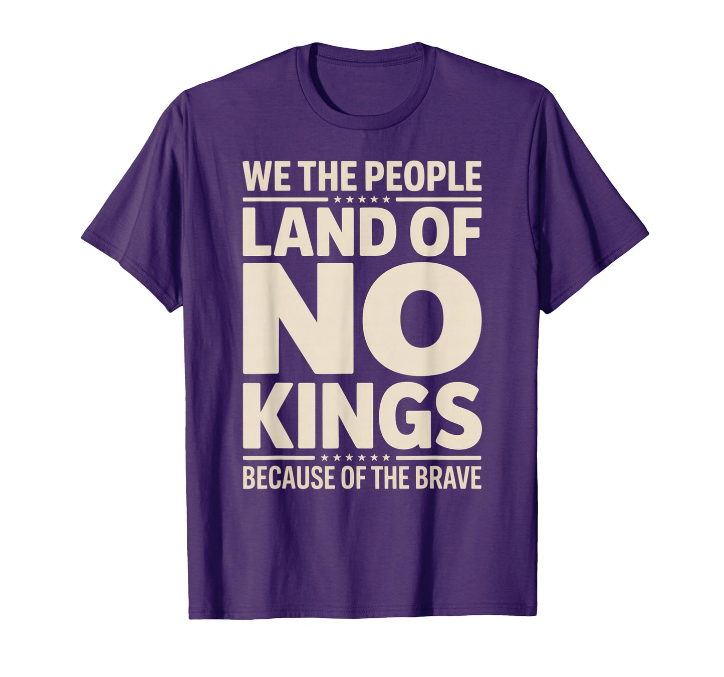 America Vintage No Kings Day Because of The Brave T-Shirt