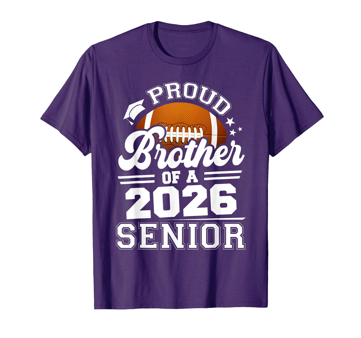 Proud Brother of A Football Senior 2026 Graduation T-Shirt