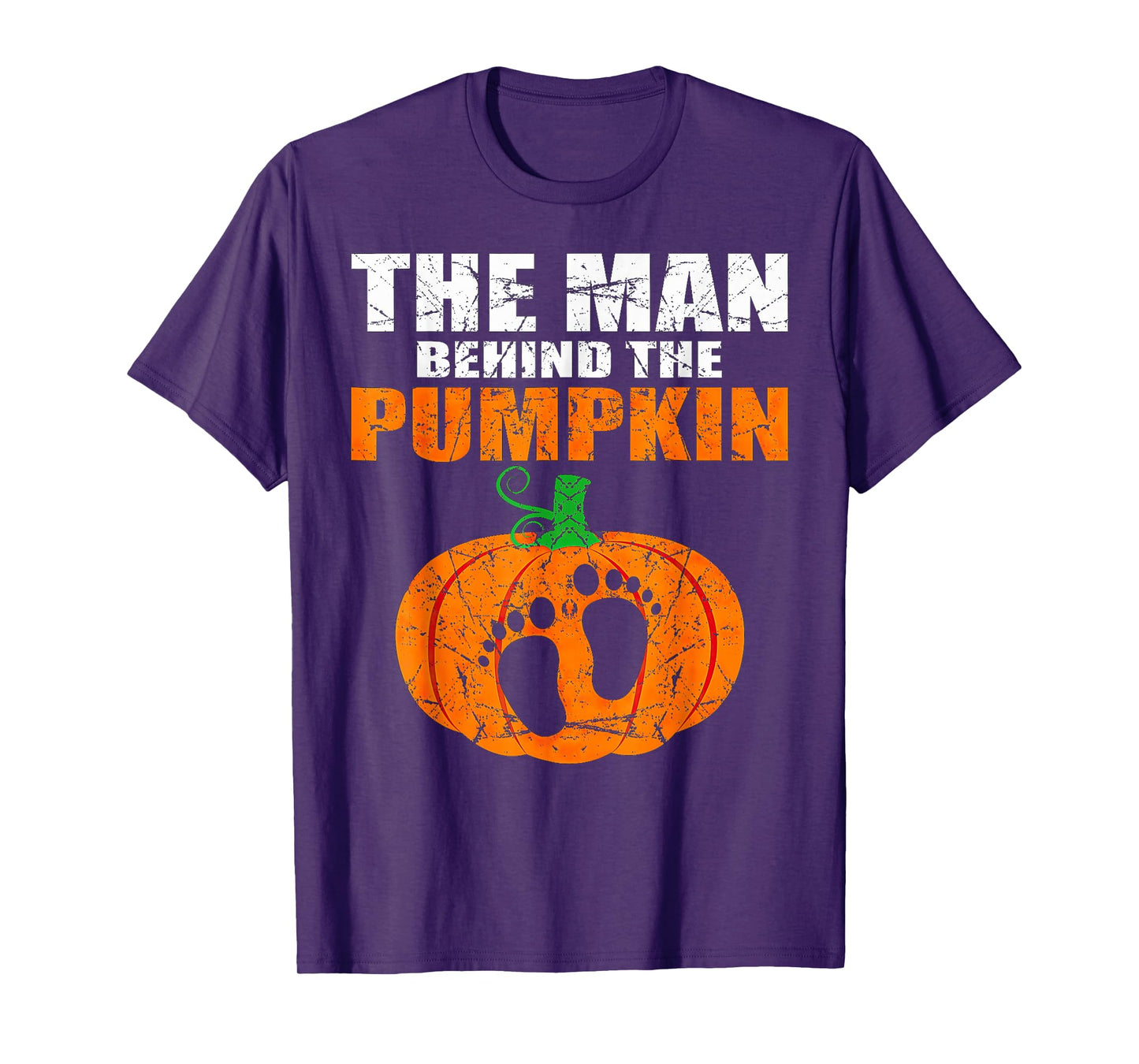 Pregnant Halloween The Man Behind The Pumpkin T-Shirt