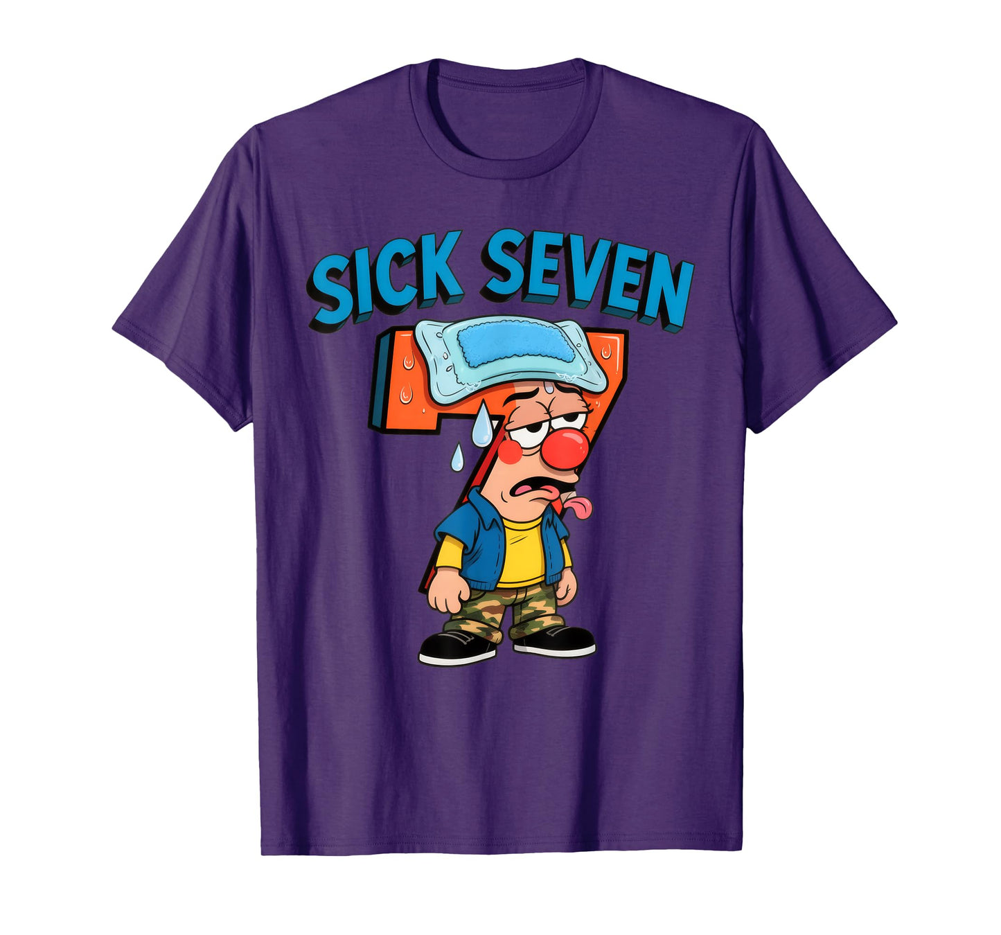 Sick Seven Funny Meme 67 Six Seven Halloween Costume T-Shirt