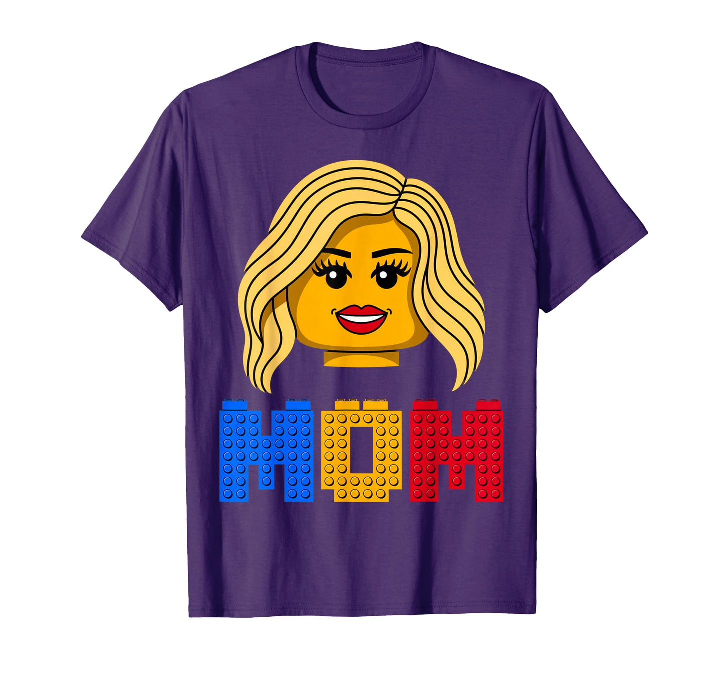 Family Mom Master Builder Building Bricks Blocks Mothers Day T-Shirt