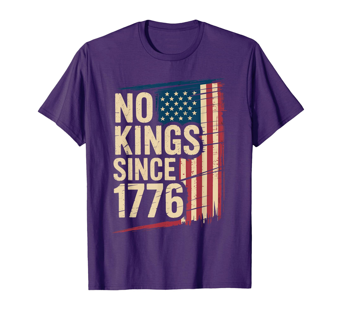 Vintage USA No Kings in America Since 1776 Freedom Liberty T-Shirt