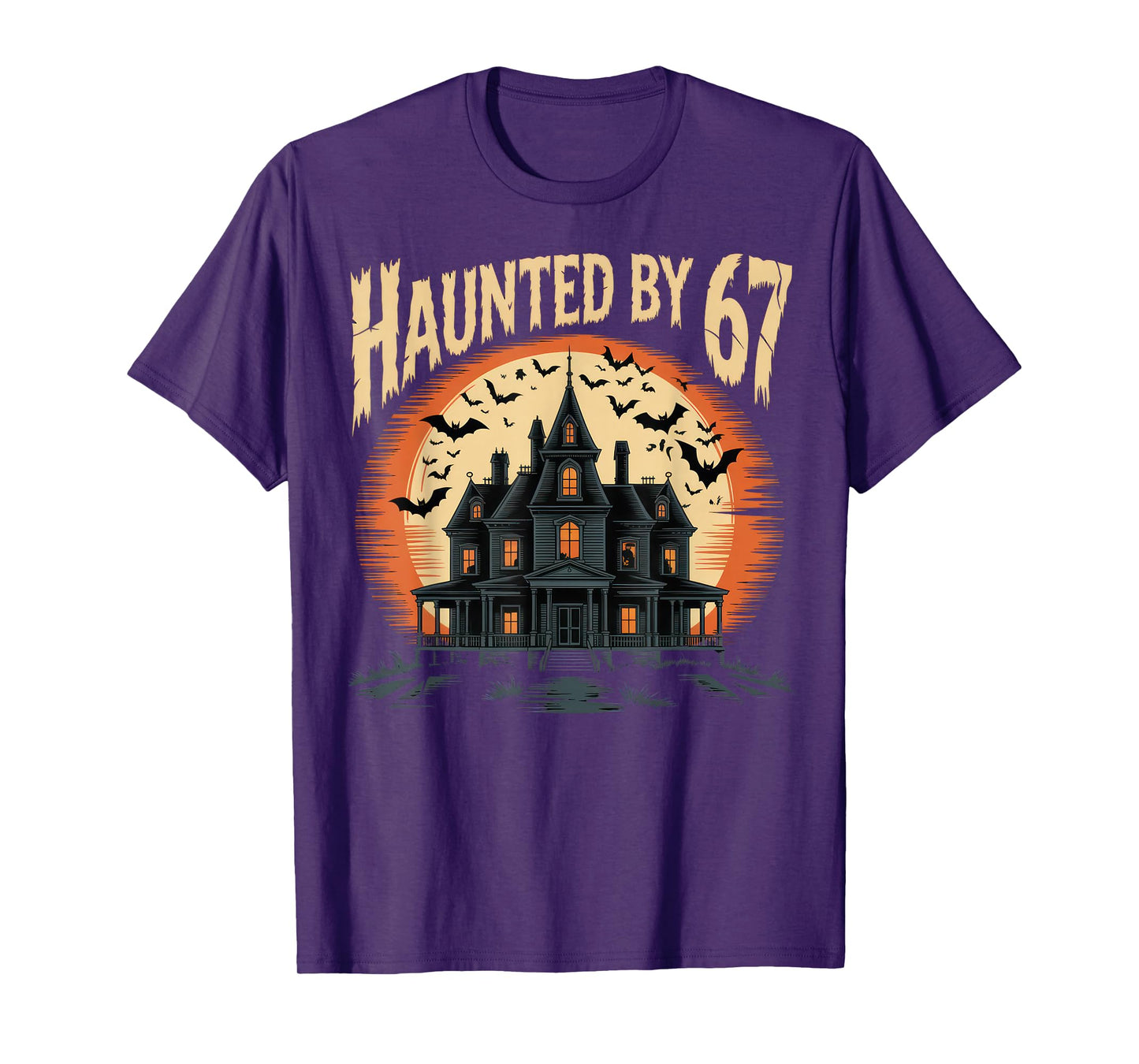 67 Meme Halloween Costume Haunted by 6-7 Brainrot Six Seven T-Shirt
