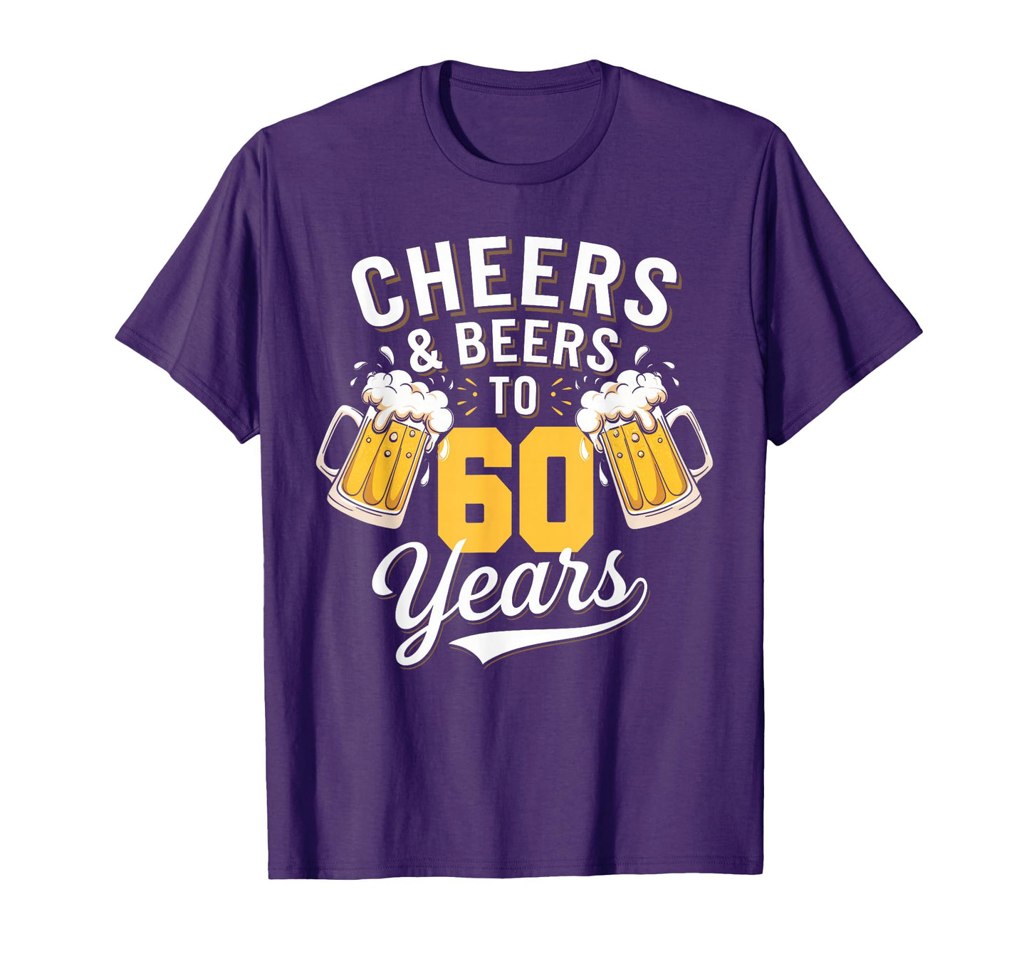 Cheer & Beer to 60 Years 60th Birthday Beer Drinking Party T-Shirt