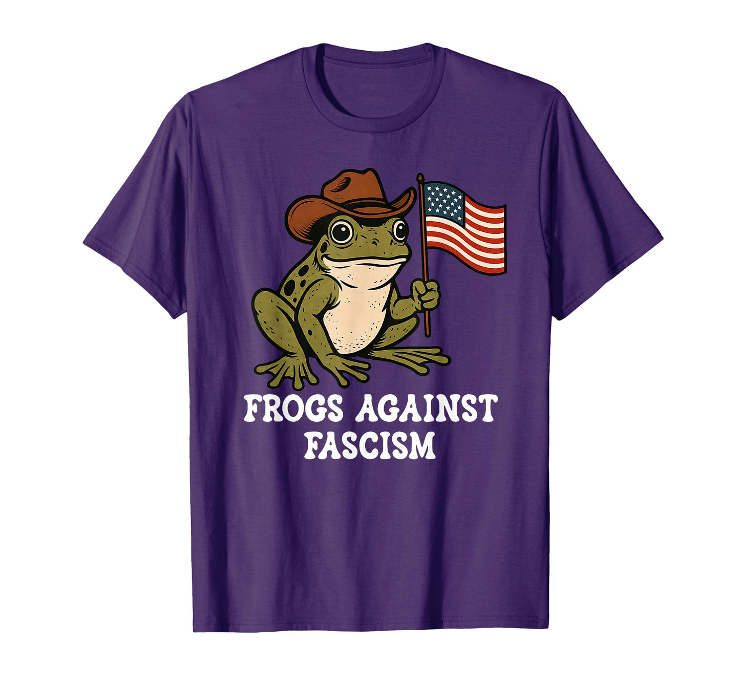 Frogs Against Fascism Anti-Fascism Off to Fight Fascism Frog T-Shirt