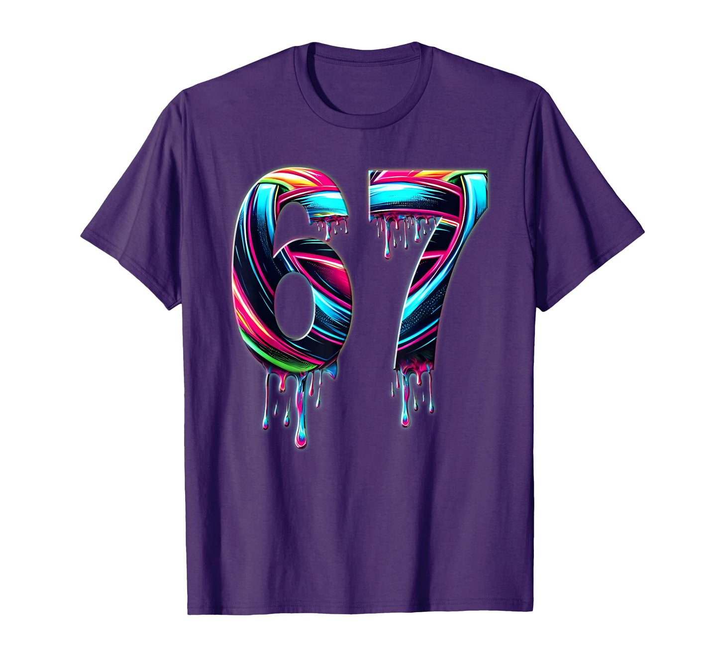 67 Six Seven 6 7 Meme Design Funny 6 7 T-Shirt
