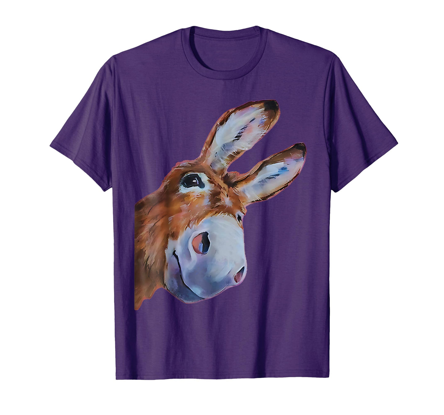 Funny Donkey Art Donkey Head Smile Eagerly Donkey Lover Men T-Shirt