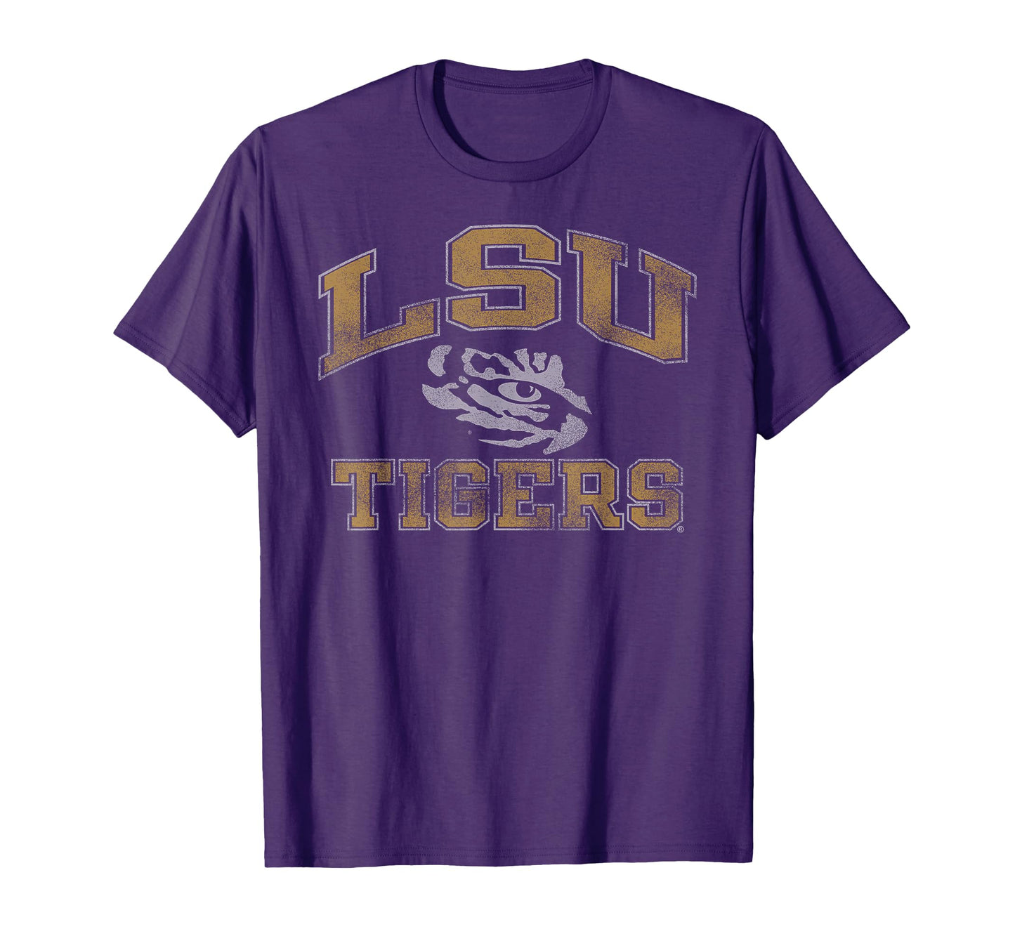 LSU Tigers Vintage Worn Purple Officially Licensed T-Shirt