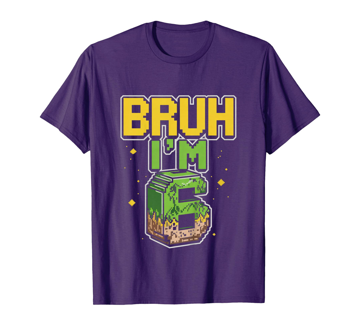 Kids Bruh it' s my birthday Boys Kids Funny Pixel Video Games T-Shirt