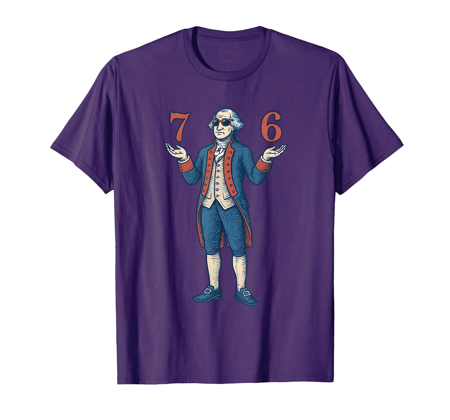 67 George Washington 7 6 Meme Six Seven 6-7 4th of July T-Shirt