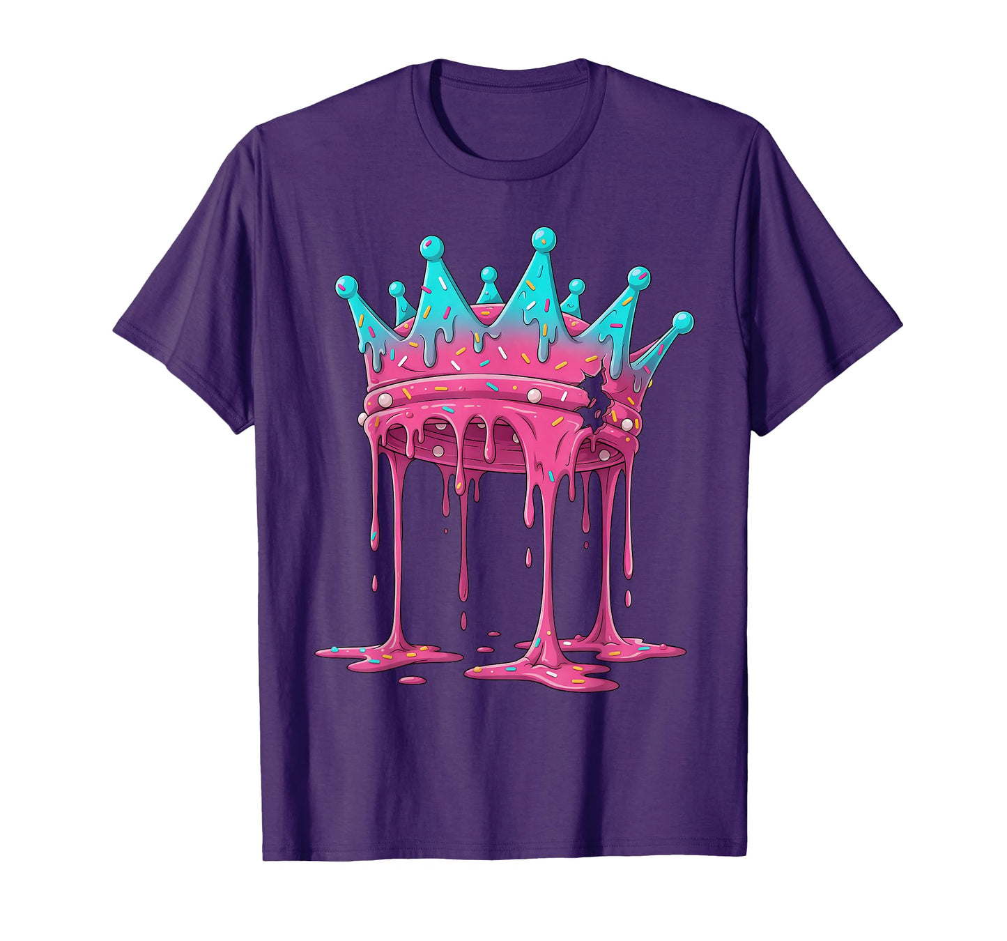 No Kings in America Ice Cream Drip Protest Sign Graphic T-Shirt