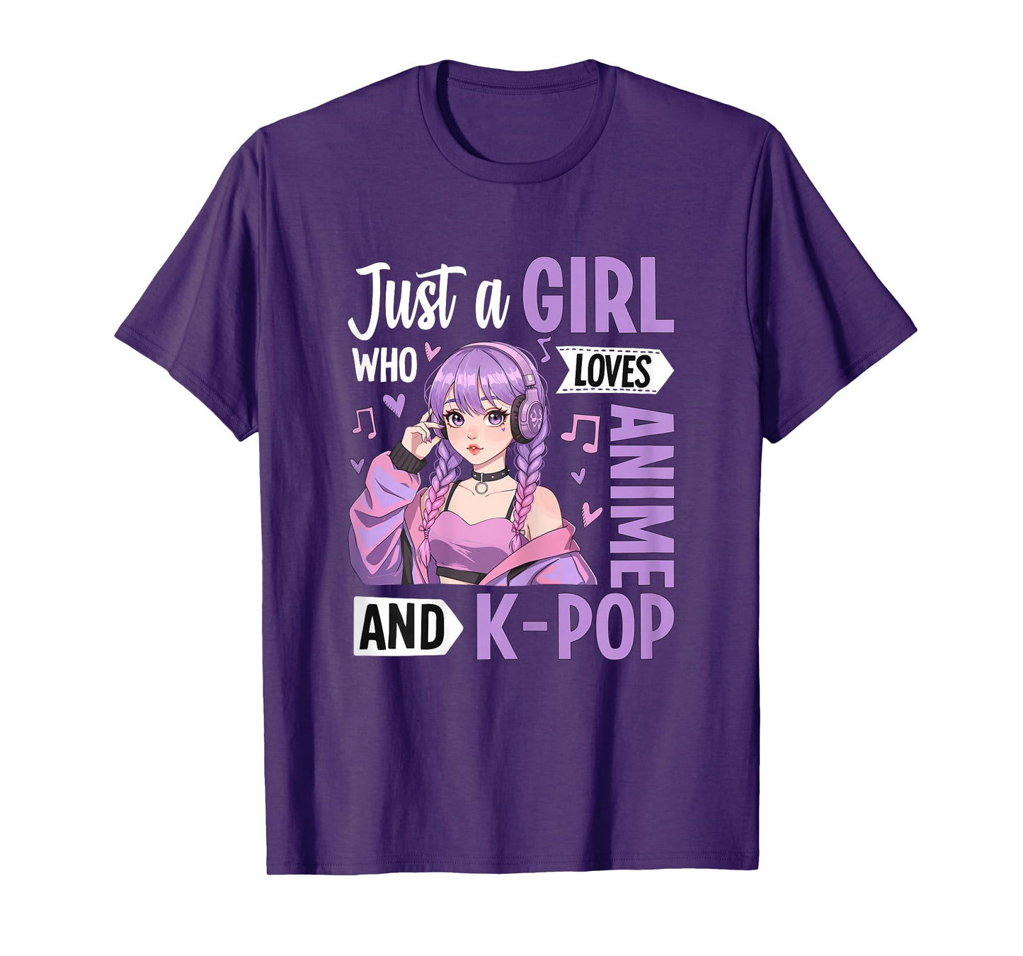 Just a Girl Who Loves Anime and K-Pop T-Shirt