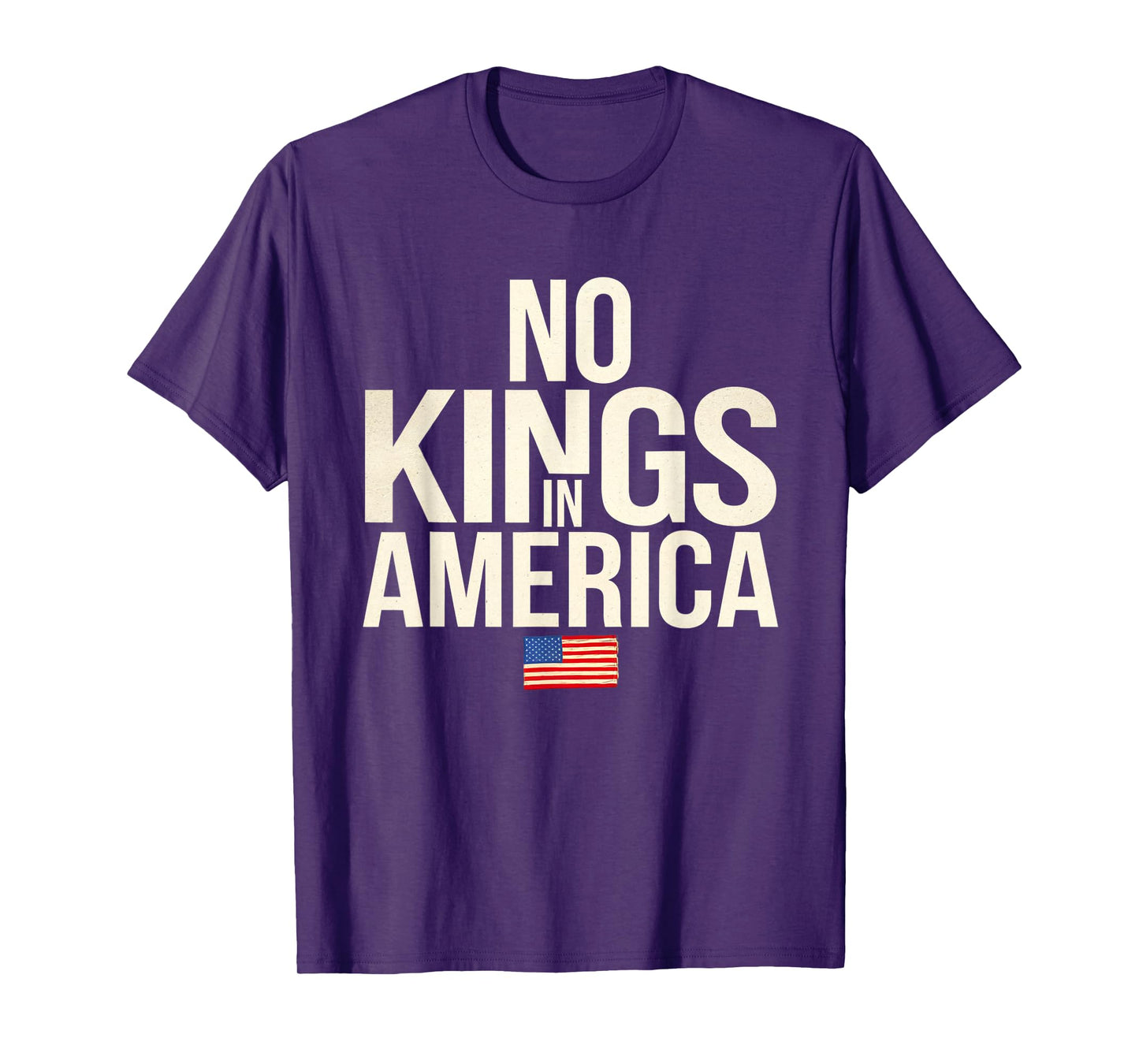 No Kings In America Democracy United States Independence T-Shirt