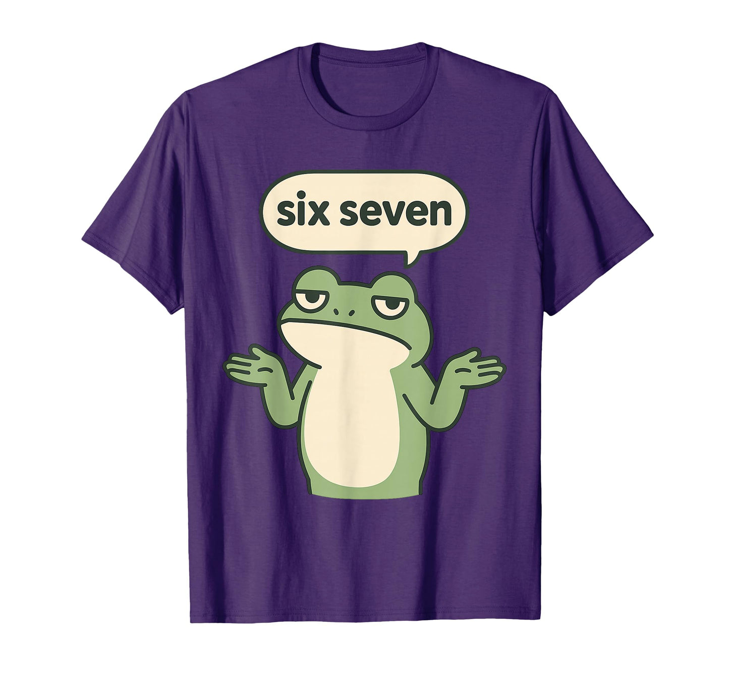 Funny 6-7 Frog Meme Brainrot Gaming Kids Humor T-Shirt