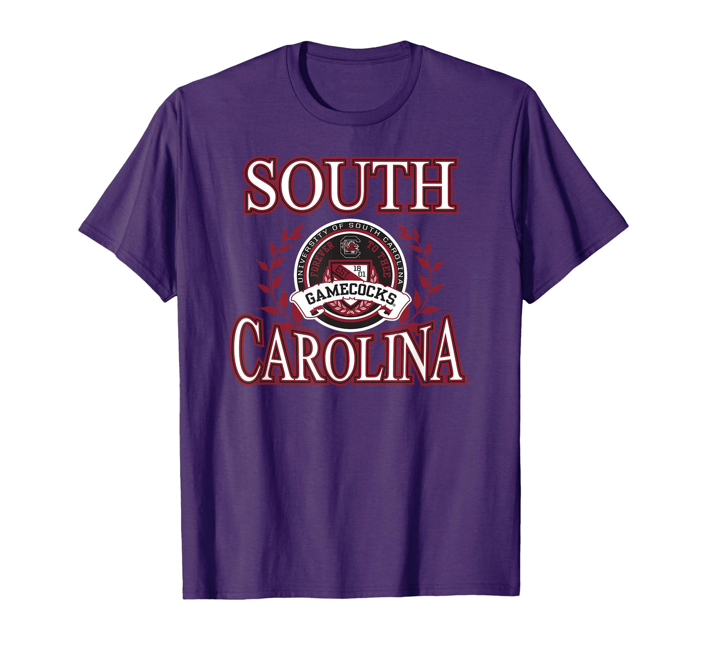 South Carolina Gamecocks Laurels Black Officially Licensed T-Shirt