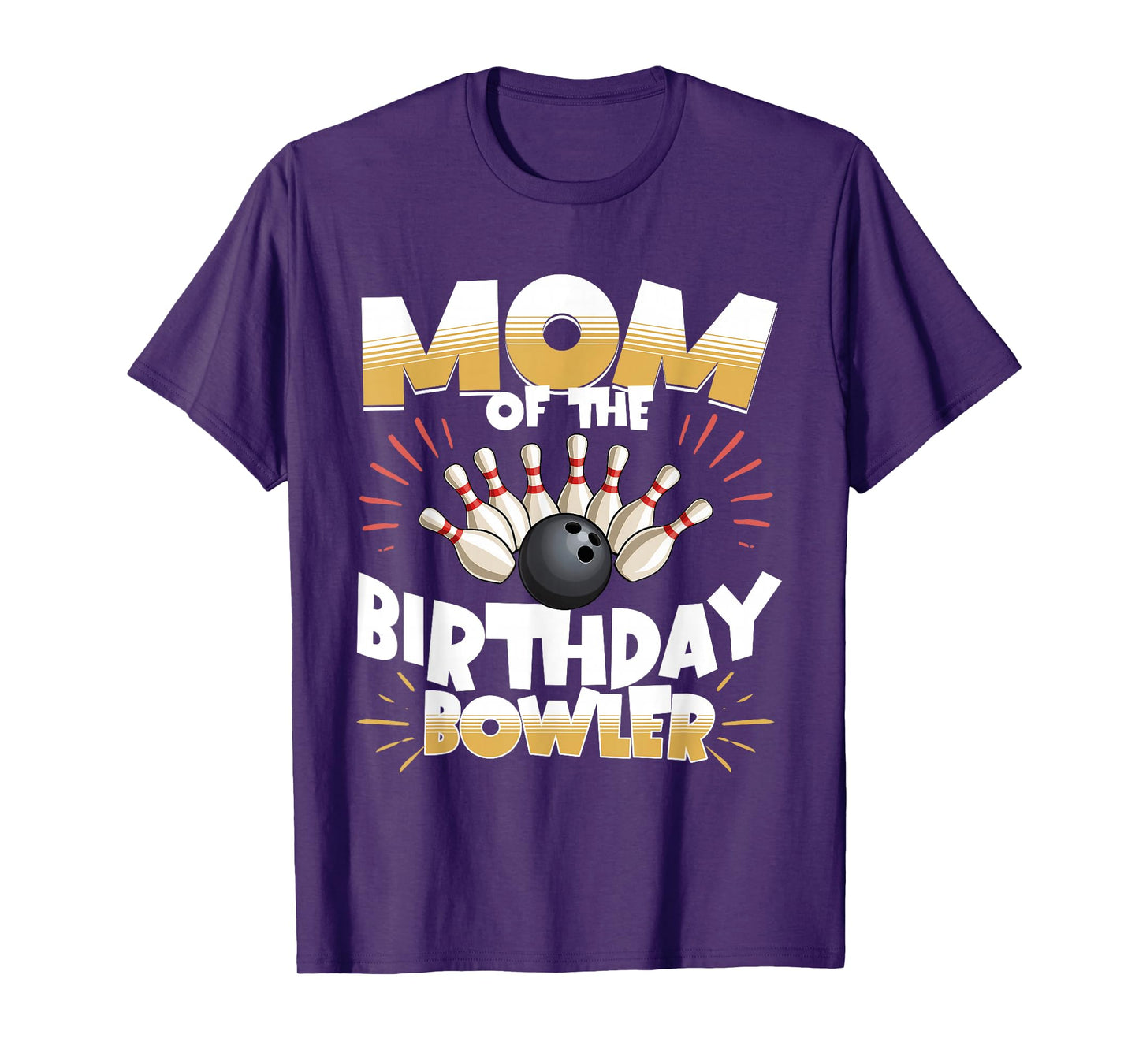 Bowling Party Mom Of The Birthday Bowler Matching Kids T-Shirt