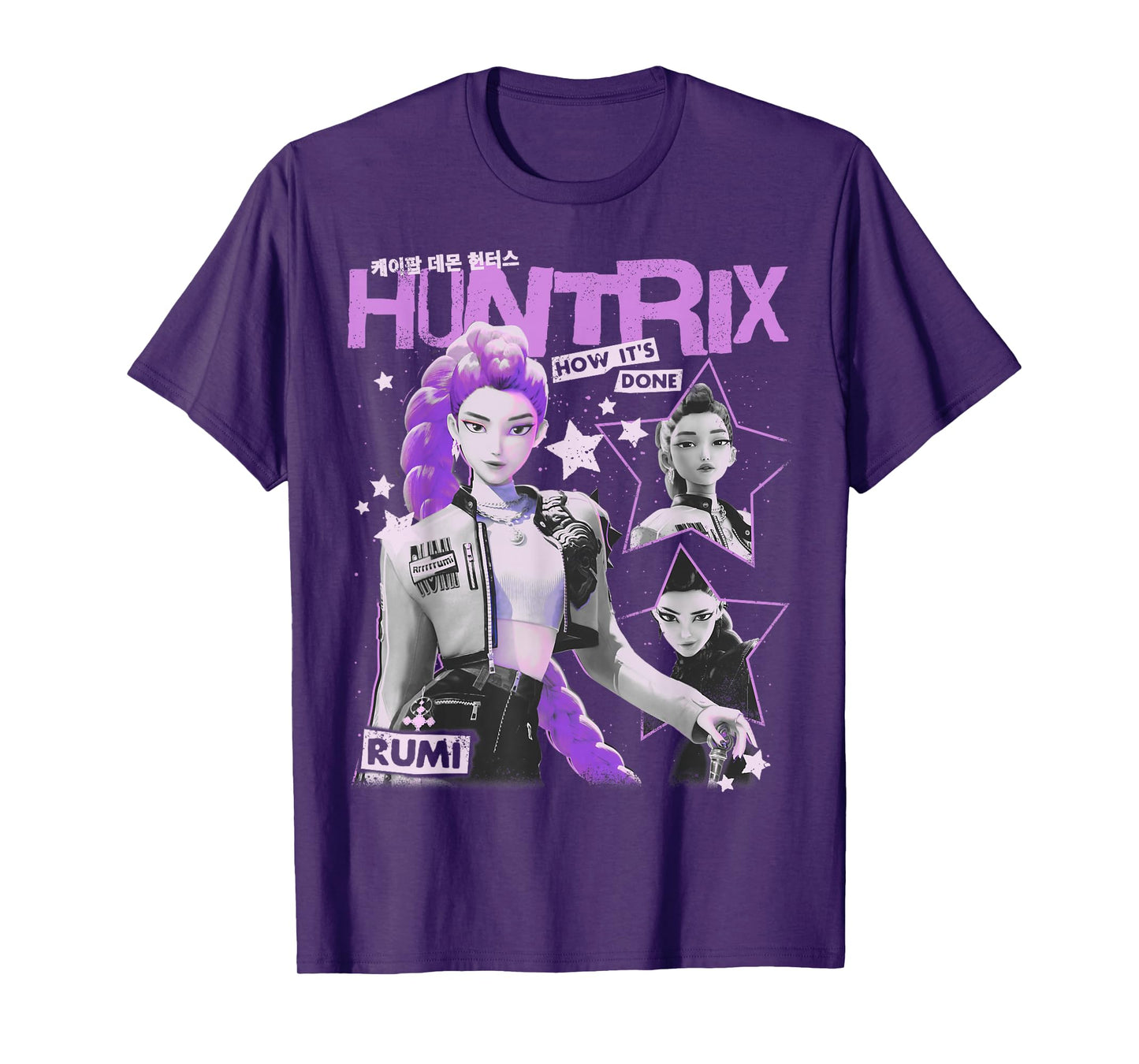 Kpop Demon Hunters Halloween Rumi Vintage Y2K Style Poster T-Shirt