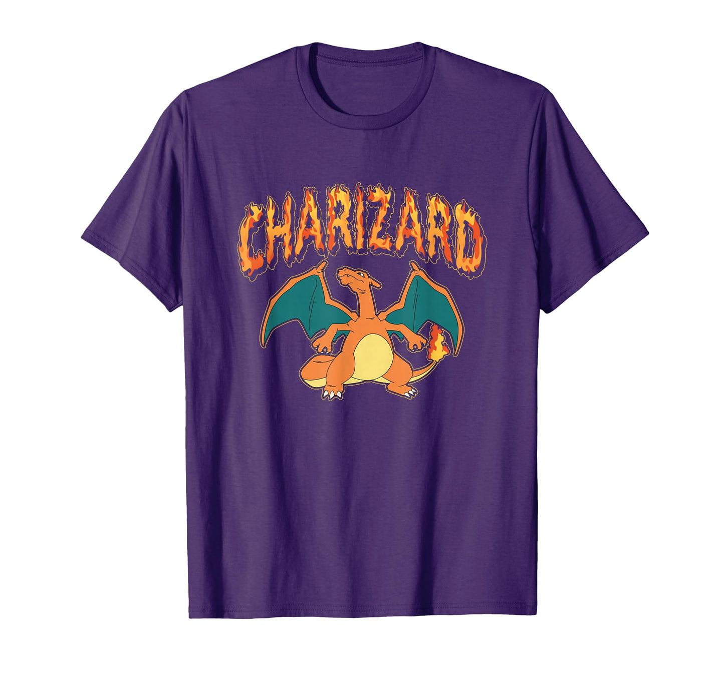 Pokémon Iconic Charizard On Fire Big Chest Portrait T-Shirt