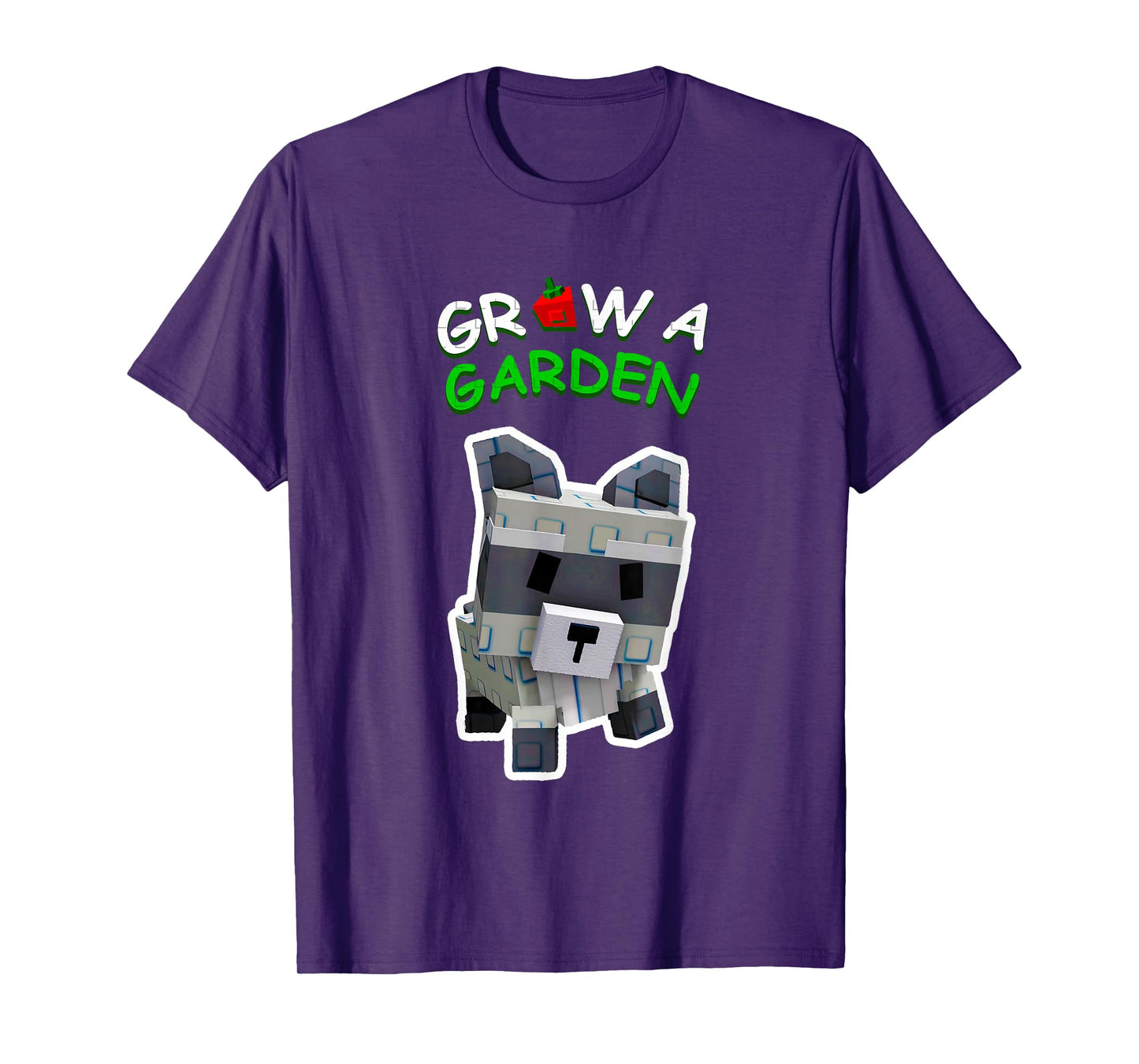 Grow a Garden Raccoon Pet Animal Gamer Fan T-Shirt