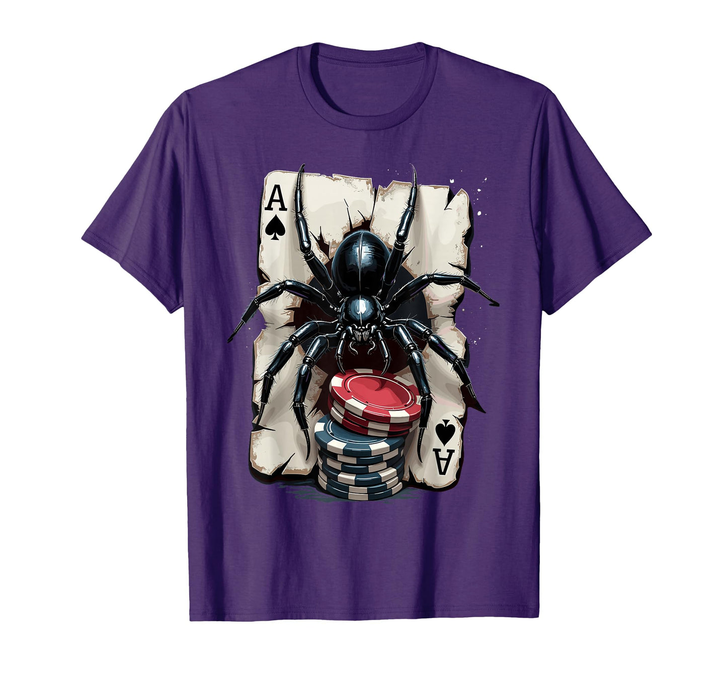 Ace Of Spades Poker Casino Style T-Shirt