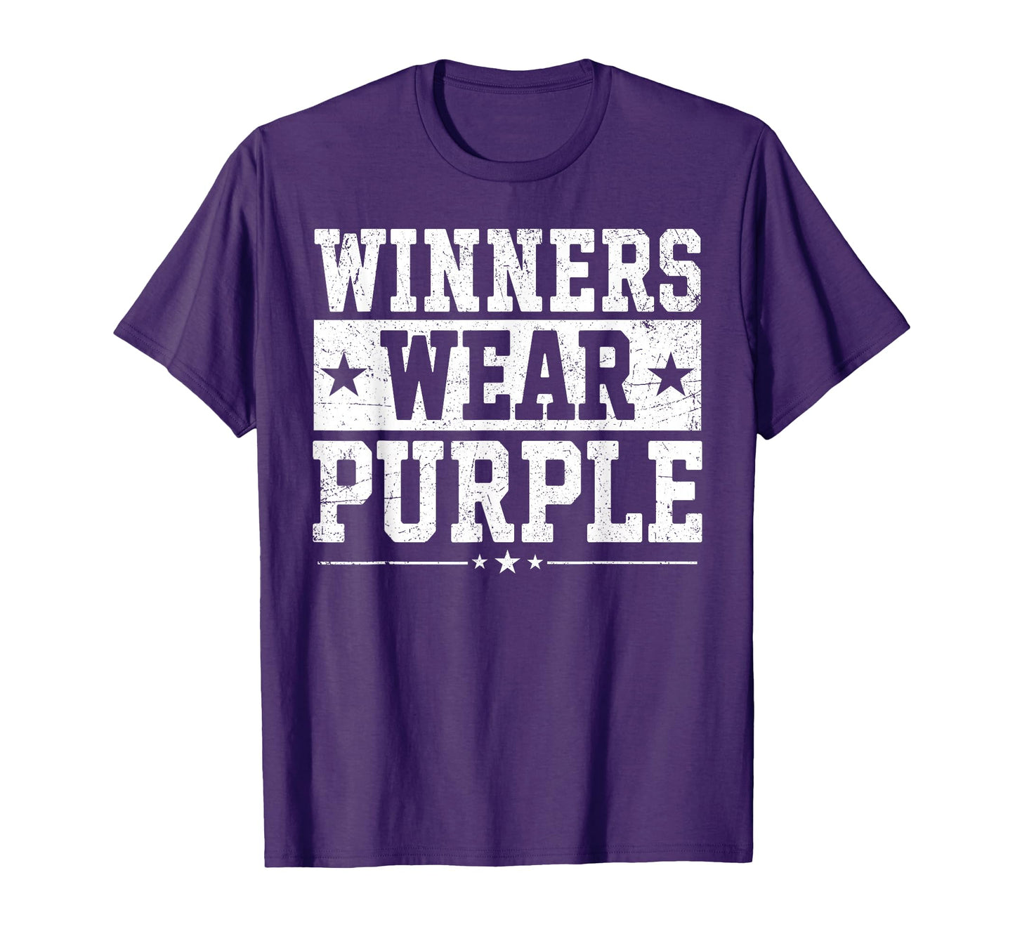 Winners Wear Purple Color War Camp Team Game Competition T-Shirt