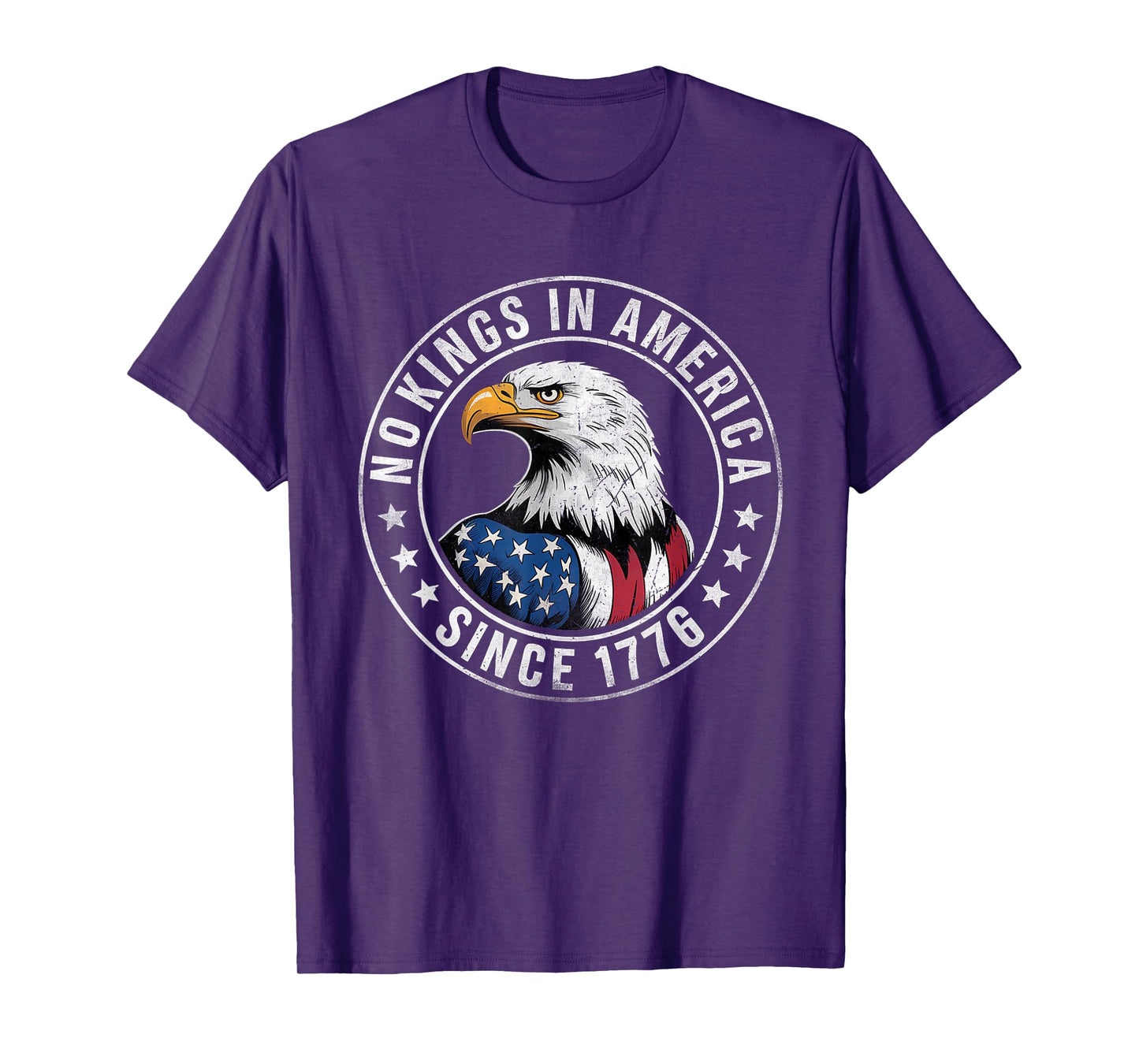 No Kings In America Patriotic Pro-Democracy Protest June 14 T-Shirt