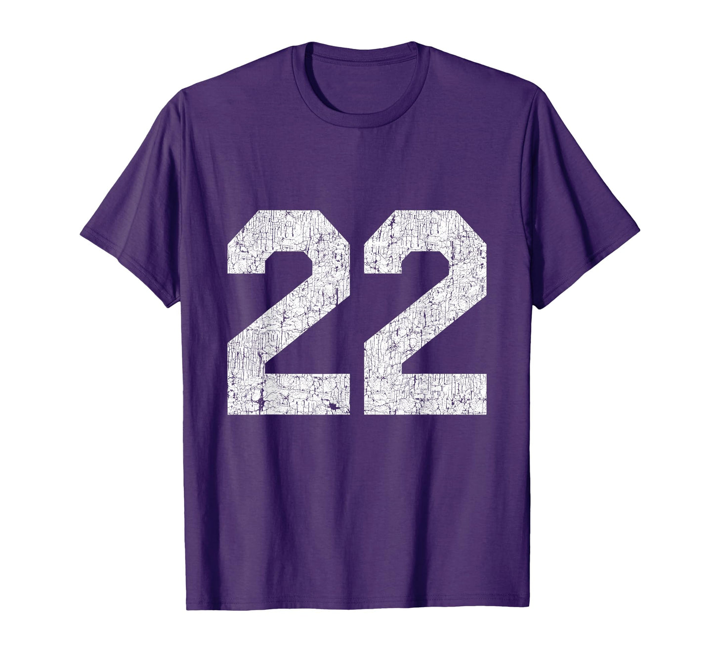#22 Jersey Uniform Varsity Sports Number, 22nd Birthday T-Shirt