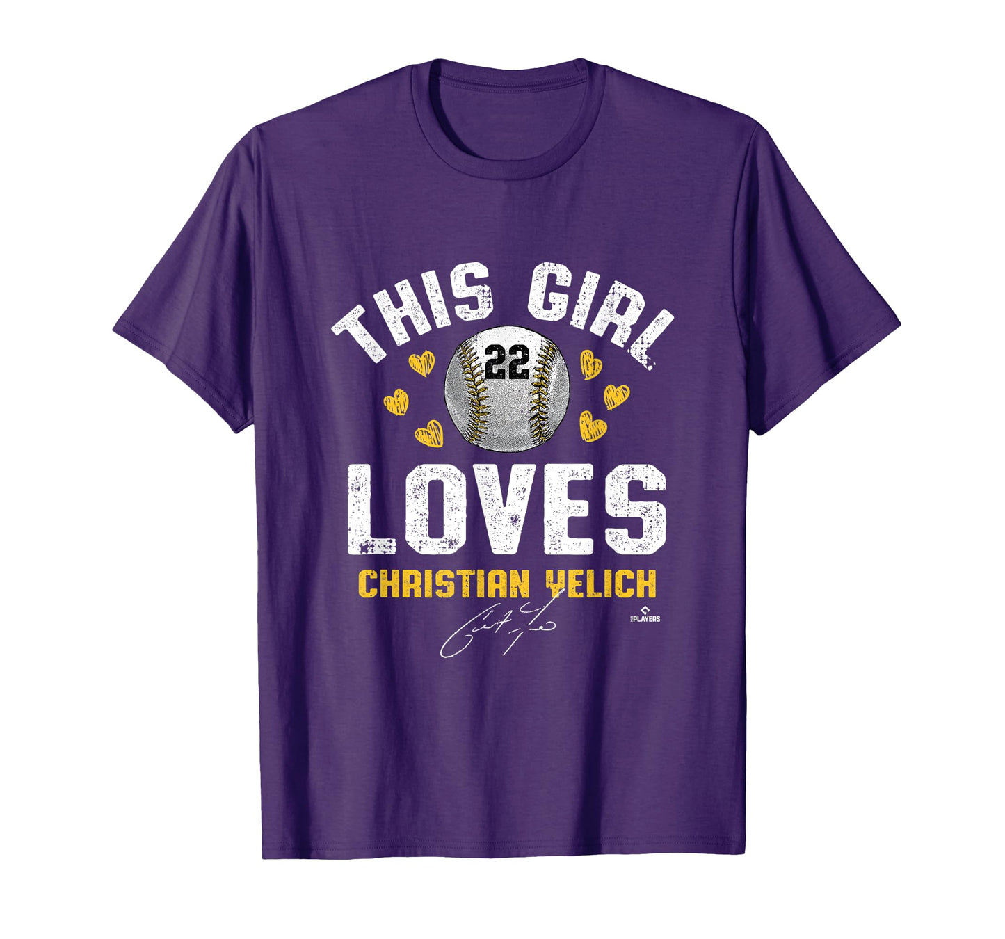 This Girl Loves Christian Yelich Milwaukee MLBPA T-Shirt