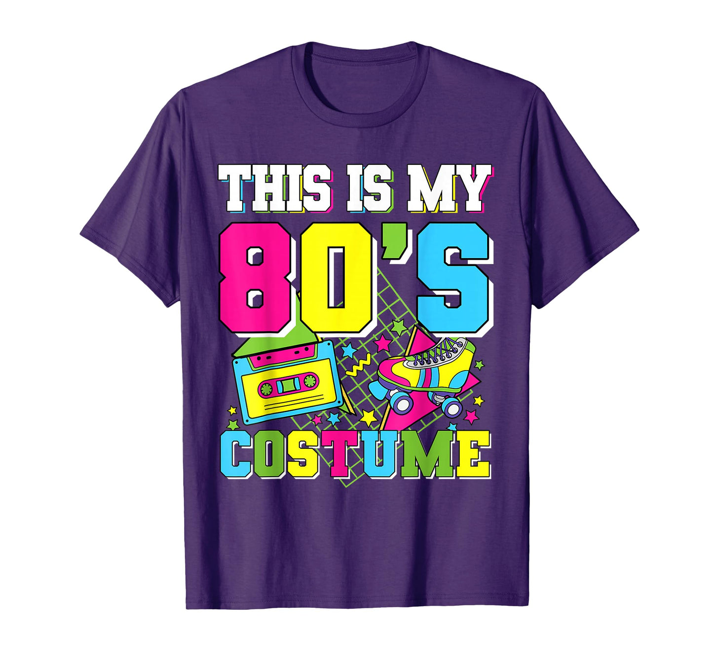 Retro This is My 80s Costume 80's Eighties Party Men Women T-Shirt