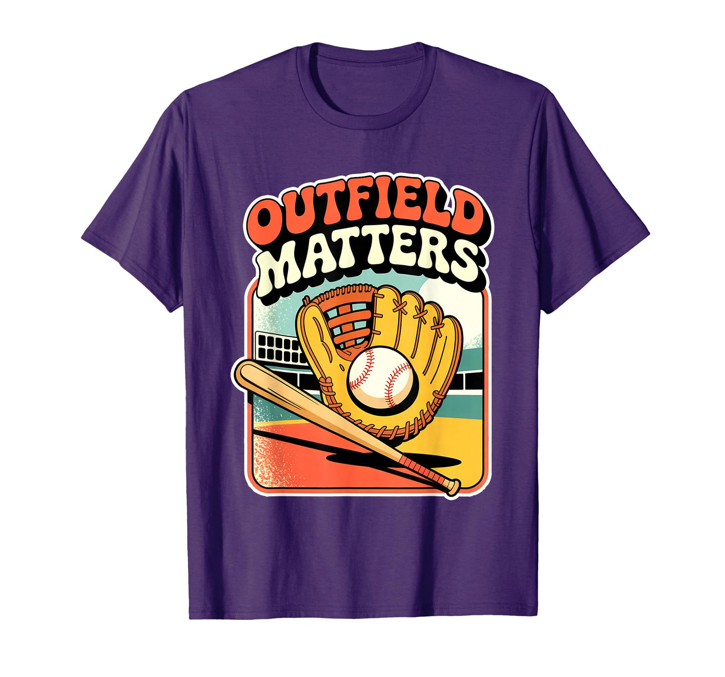 Outfield Matters Baseball Outfielder Athlete Sports - T-Shirt