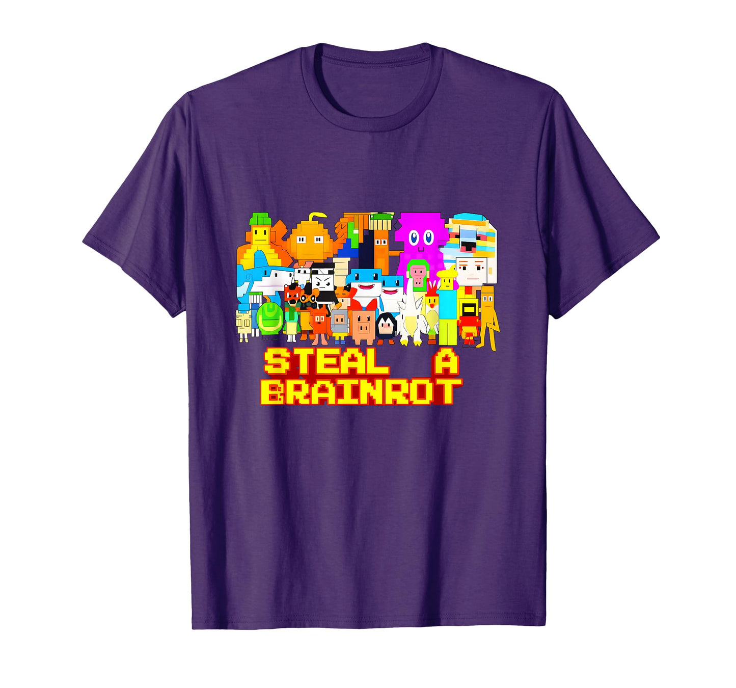Steal a Brainrot Meme Video Game Kids Gamers T-Shirt