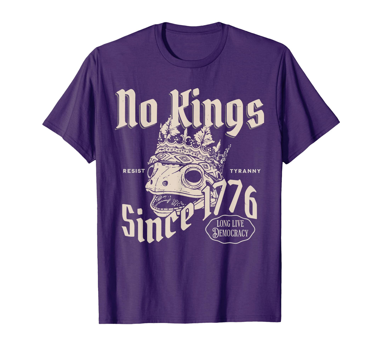 No Kings Since 1776 Long Live Democracy Frog T-Shirt