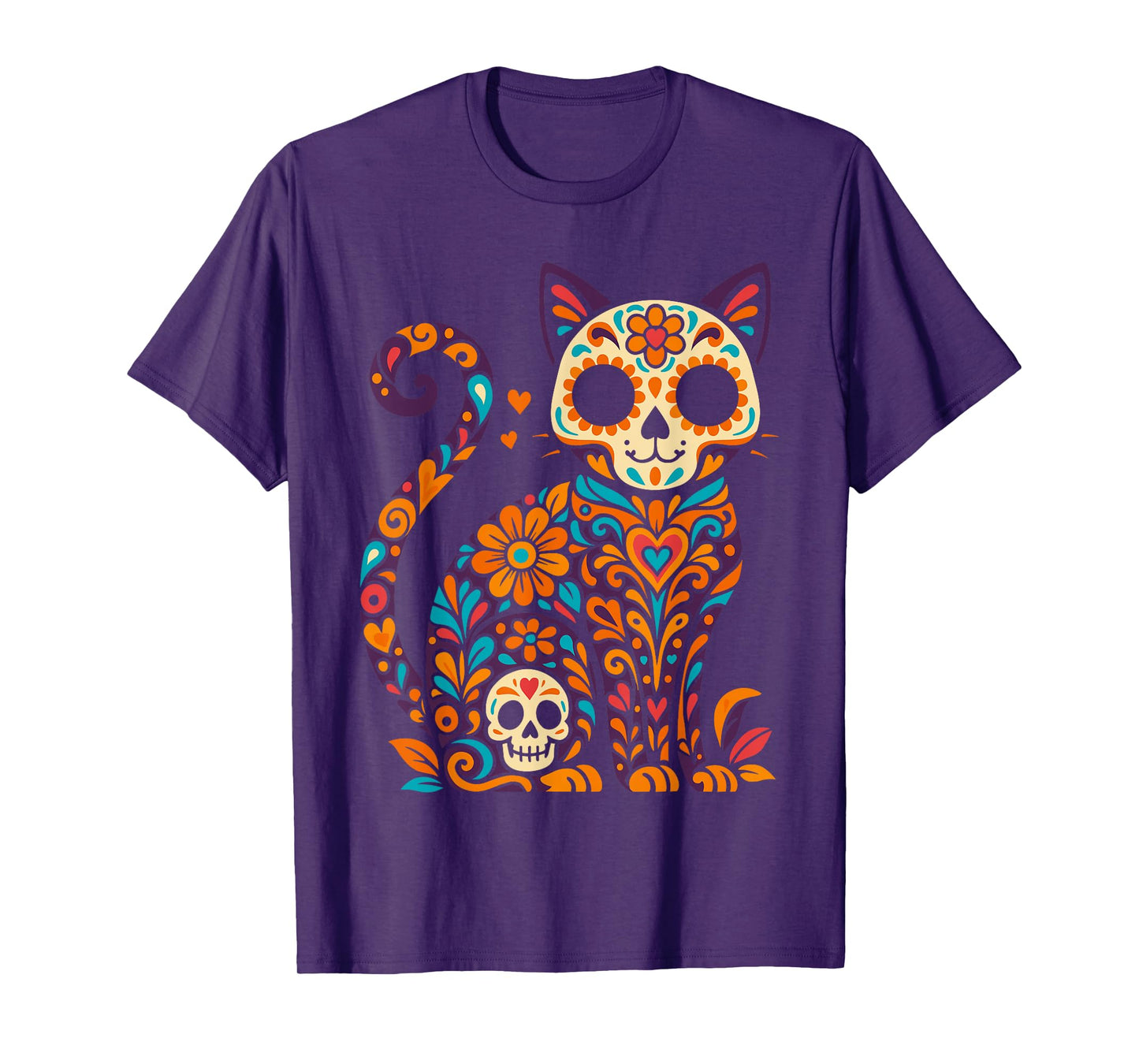 Dia De Los Muertos Cat Sugar Skull Shirt, Day of Dead T-Shirt