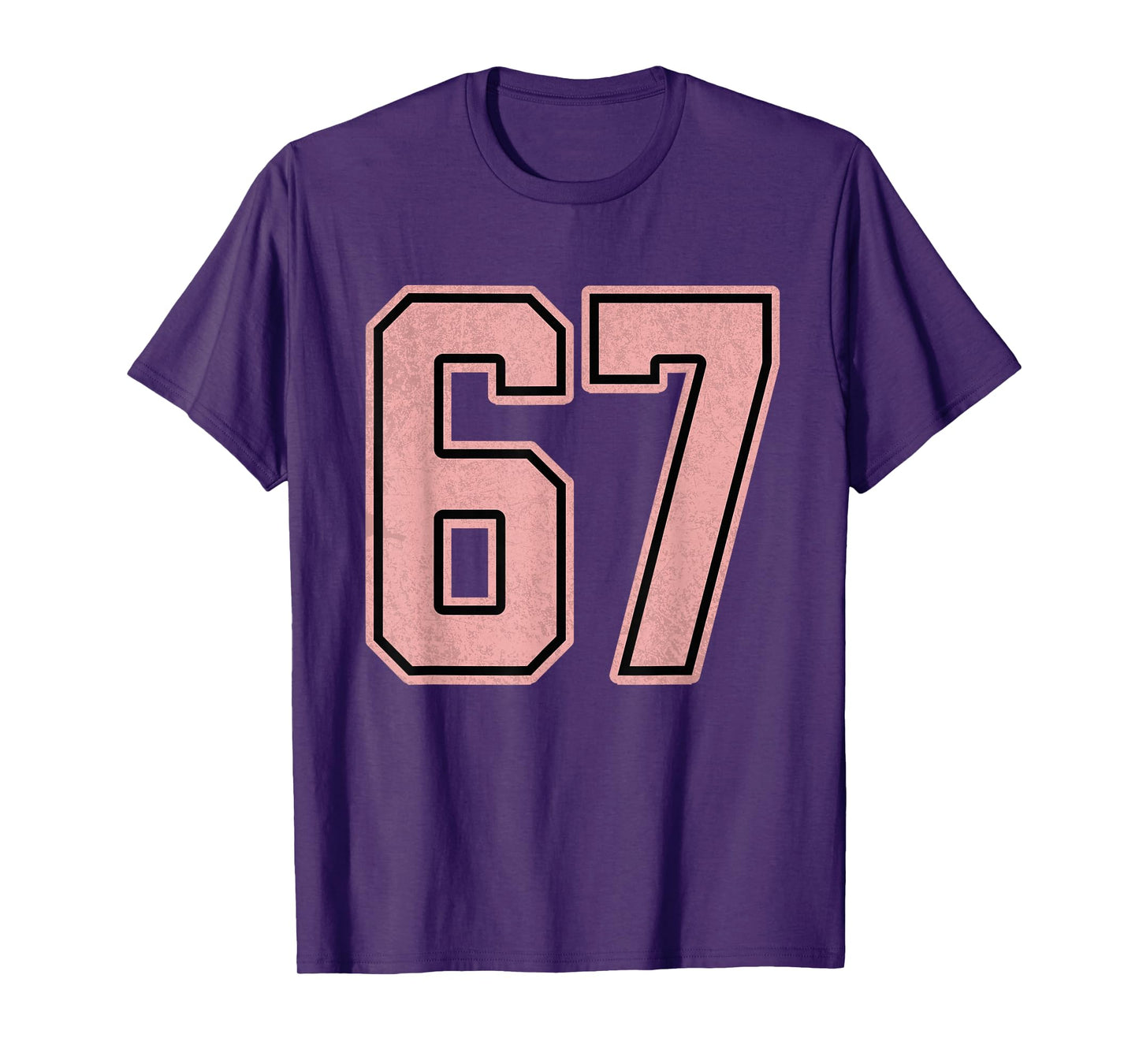 6 7 six Seven Baseball Number 67 Funny Meme tee for Women T-Shirt