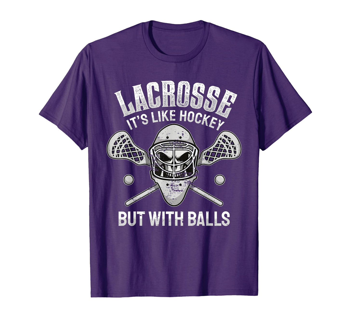 Funny Lacrosse Saying Player Team Trainer Lacrosse Ball T-Shirt
