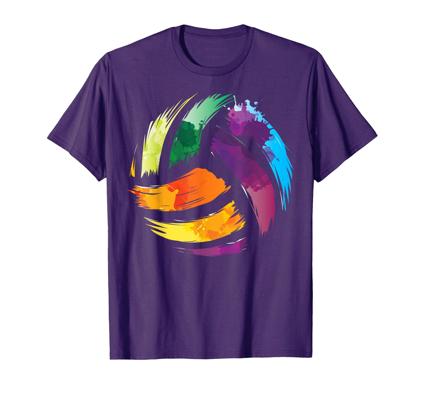 Colorful Volleyball | Cute Colorsplash Ball Gift T-Shirt