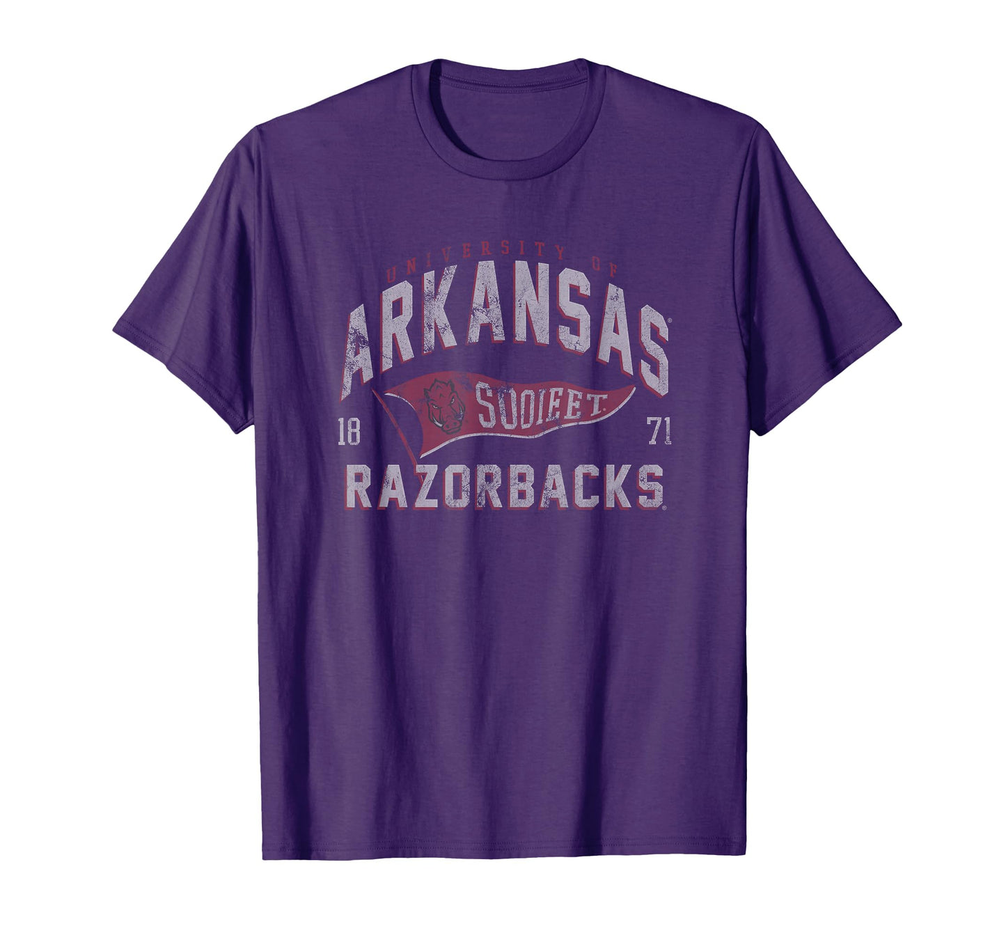 University of Arkansas Razorbacks Distressed Spirit Flag T-Shirt