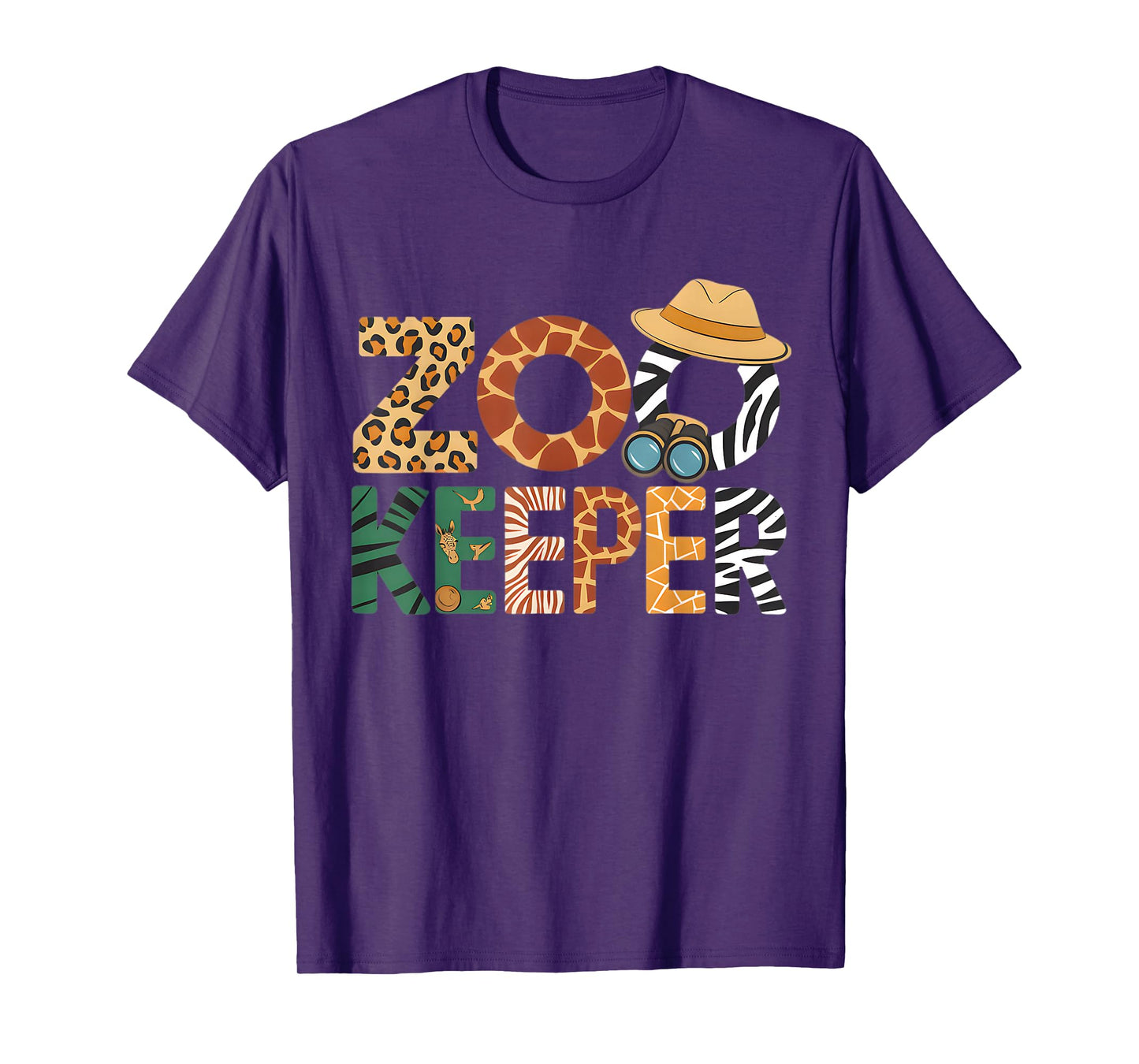 Zookeeper Costume Art Animals Safari Savanna Zoo Keeper T-Shirt