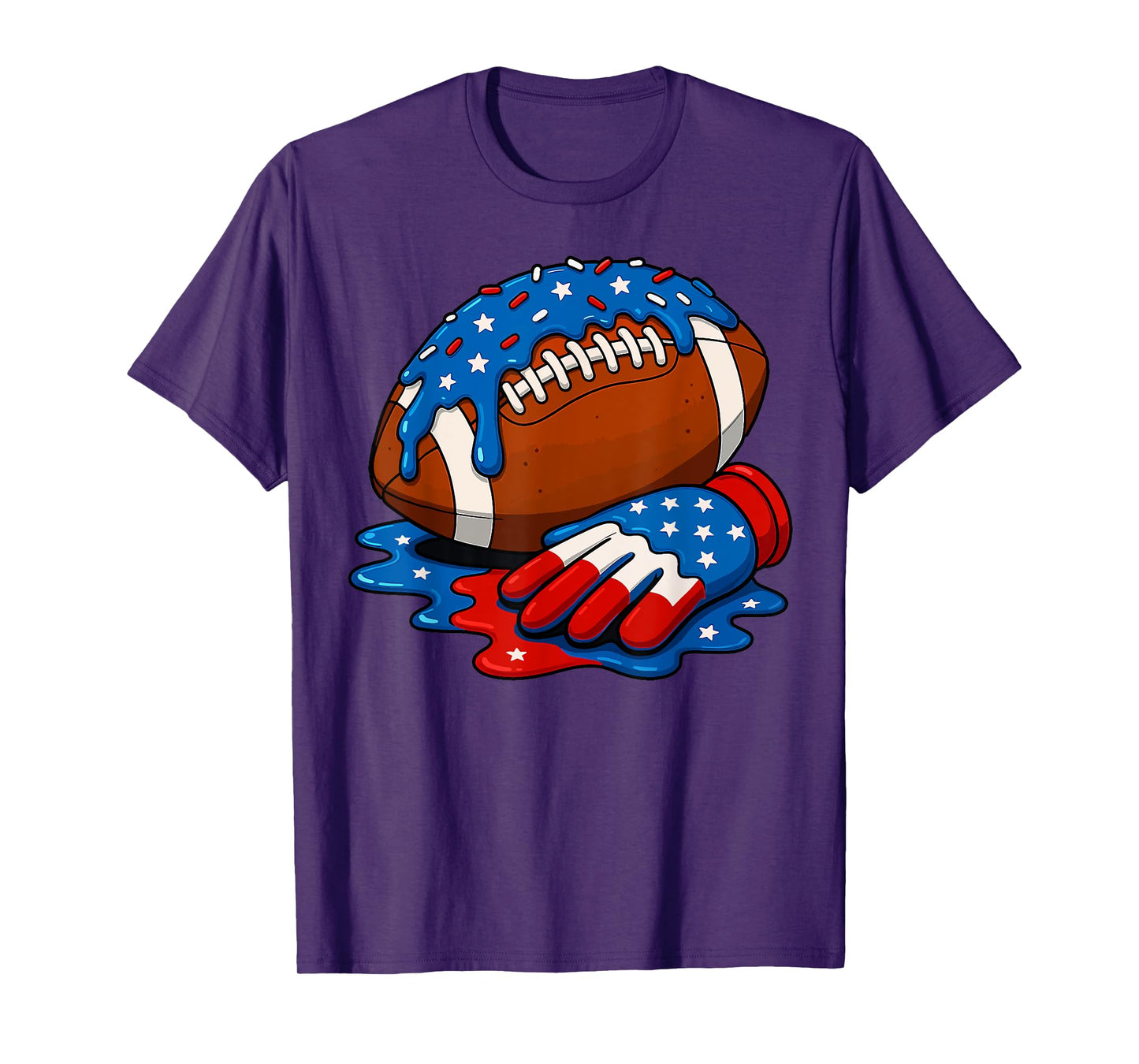 Football Drip Boys Football Ice Cream Sprinkle Respect Drip T-Shirt