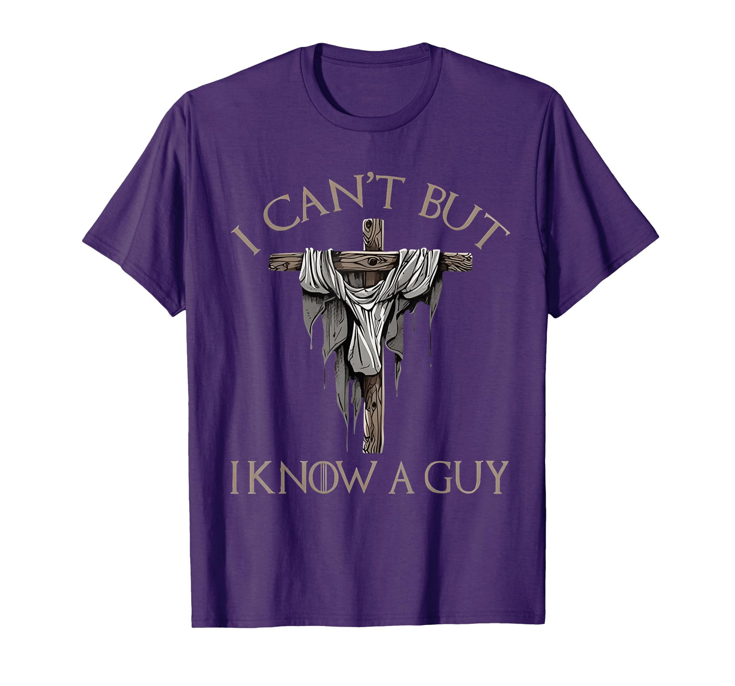 Retro I Can't but I Know a Guy Christian Faith Believer T-Shirt