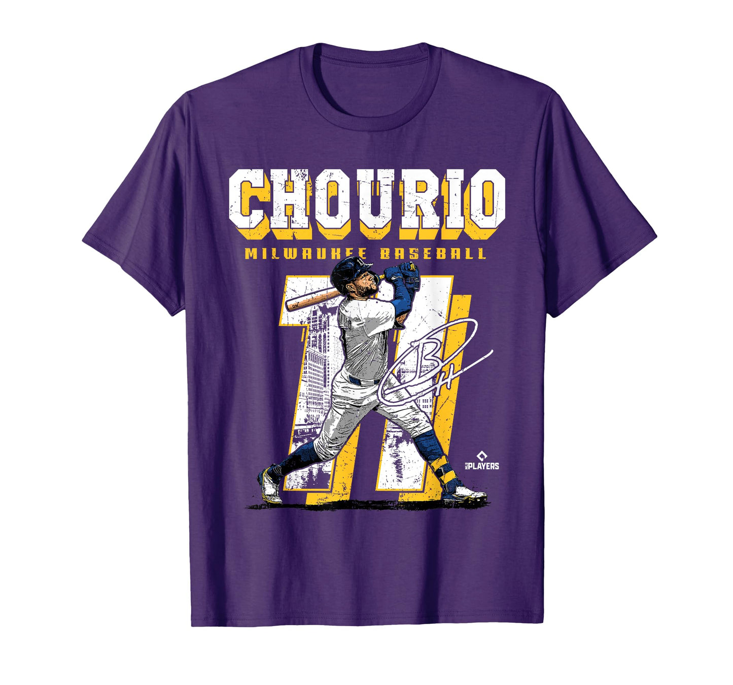 Jackson Chourio | Milwaukee MLB Baseball Player | MLBJCH201M T-Shirt