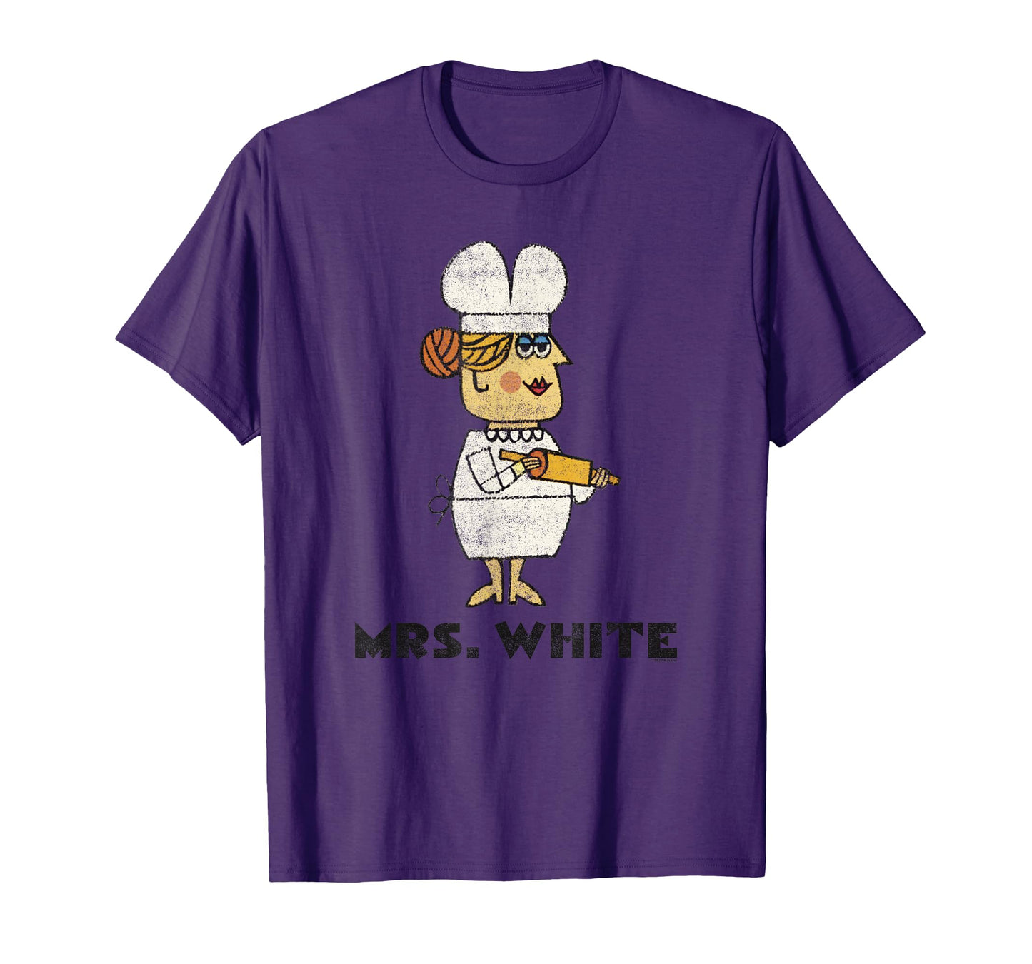 Clue Retro Mrs. White Portrait T-Shirt
