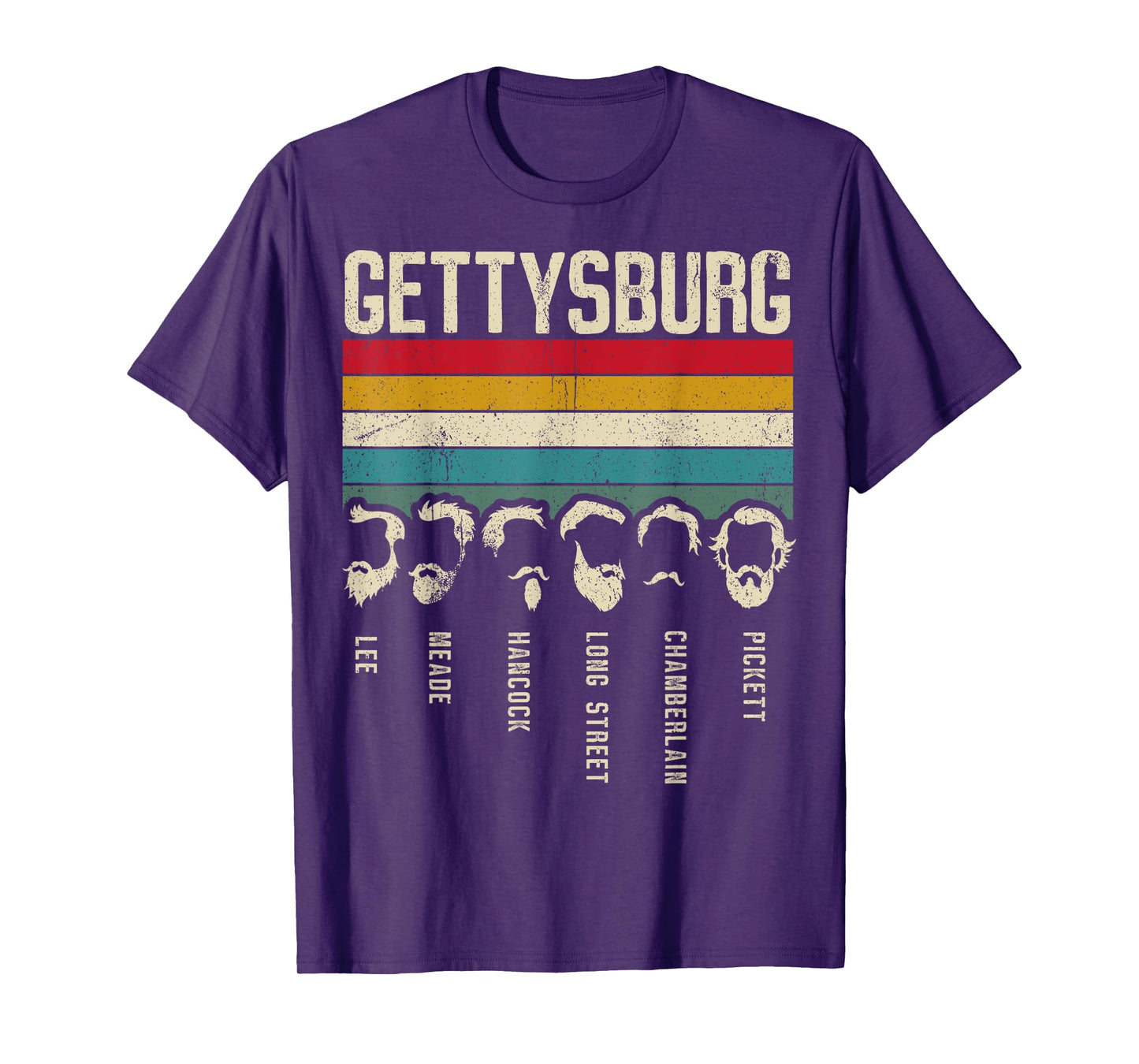 US History - Civil War Beards - Gettysburg Beard T-Shirt